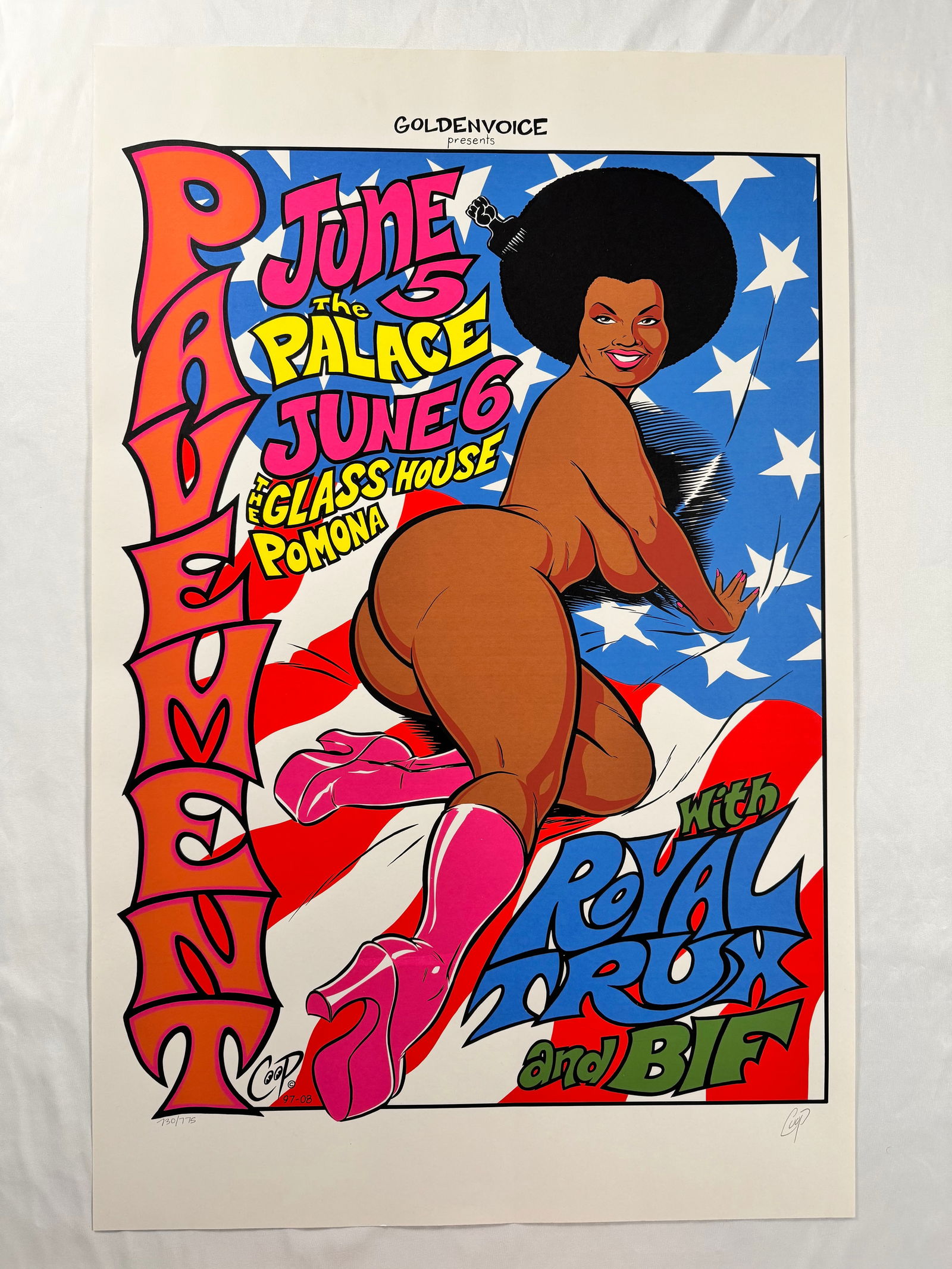 Pavement Signed by Coop and Numbered 730/755 Print 1997 Original Poster 35x23 (1 of 6)