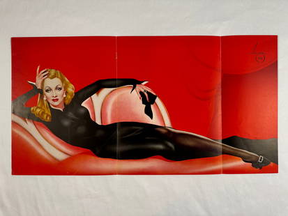Marlene Dietrich by Alberto Vargas 1941 "Flame of New Orleans" 12x23 Original Special Edition: This extremely rare pullout is ALMOST lost to time. The owner pulled it out of an old Hollywood Reporter magazine when she worked there and has had it ever since. "Universal had spent a lot of money h