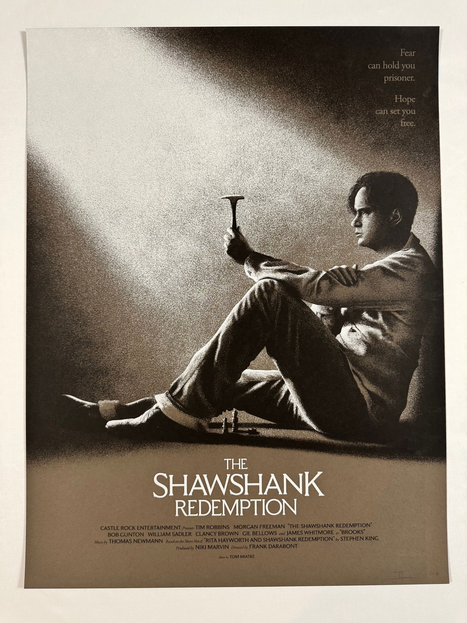 The Shawshank Redemption Original Design Poster by Tom Miatke, Signed and Numbered 1/12 Print, (1 of 5)