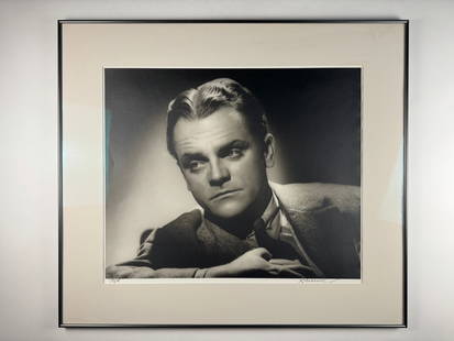 James Cagney 24x20 Framed Original Photograph Portrait Signed and Numbered 150/190 by George Hurrell: James Francis Cagney Jr. (July 17, 1899 – March 30, 1986) was an American actor and dancer. On stage and in film, he was known for his consistently energetic performances, distinctive vocal style, a