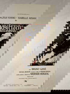 Nosferatu The Vampyre 1979 Original Italian Locandino Folded Movie Poster Presented by Werner Herzog: Nosferatu the Vampyre is a 1979 gothic horror film directed and written by Werner Herzog. The film serves as both a remake of the 1922 film Nosferatu and an adaptation of Bram Stoker's 1897 novel Drac