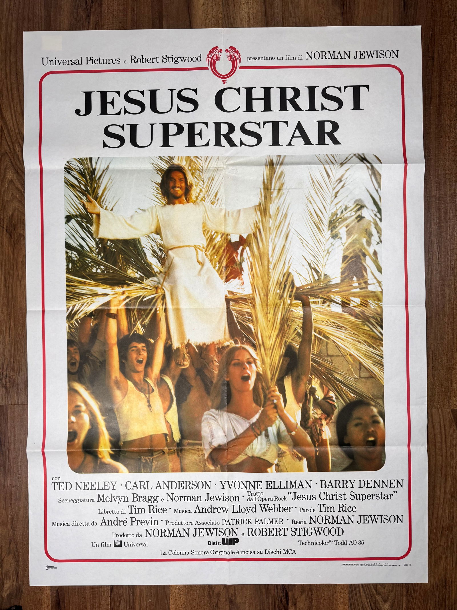 Jesus Christ Superstar Original RR80s 2 Fogli Italian 1P Movie Poster 39"x55" (1 of 4)