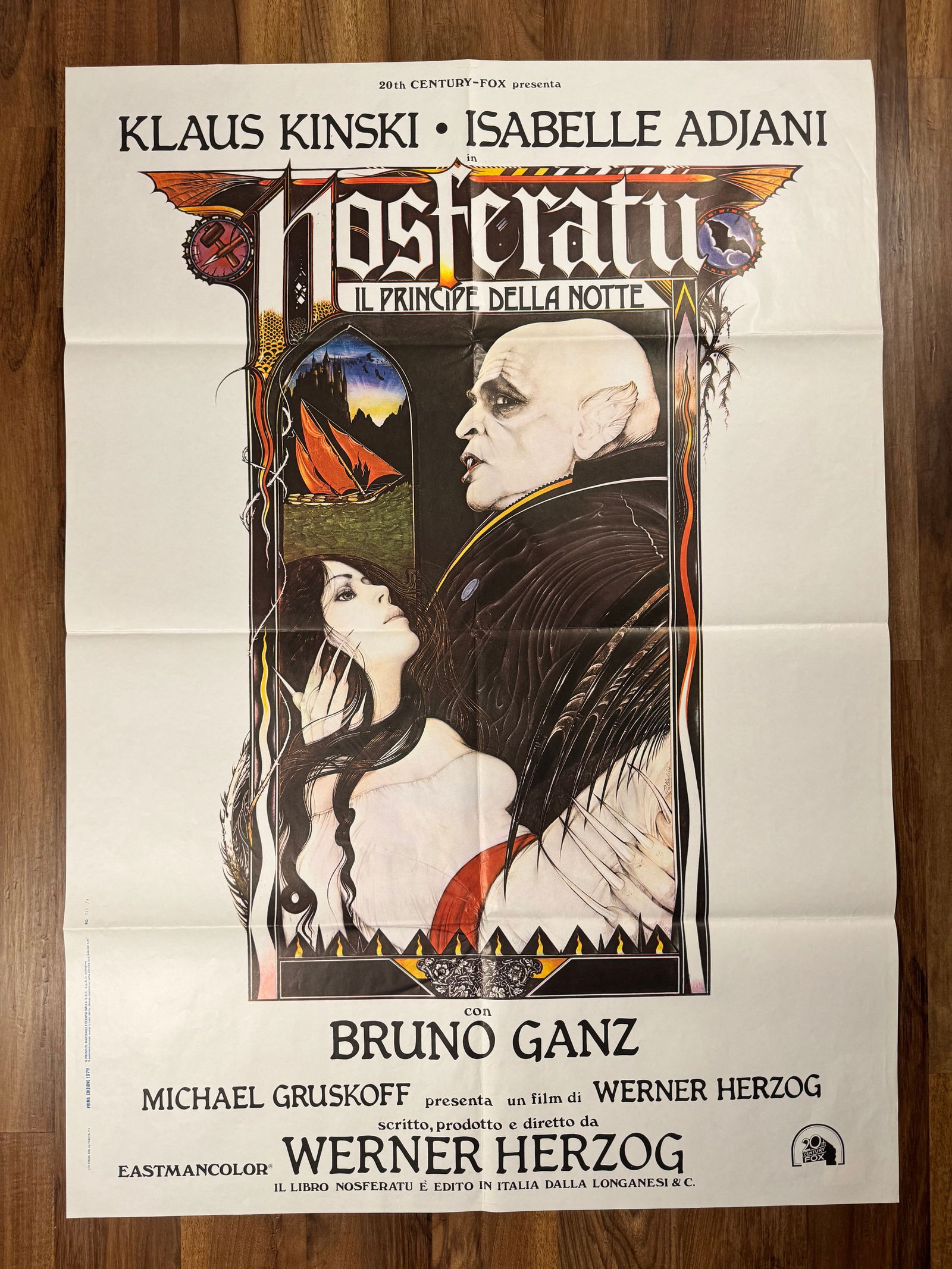 Nosferatu The Vampyre 1979 Original 2 Fogli Italian 1P Folded Movie Poster 39"x55" Presented by (1 of 5)
