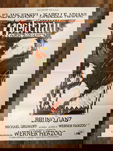 Nosferatu The Vampyre 1979 Original 2 Fogli Italian 1P Folded Movie Poster 39"x55" Presented by: Nosferatu the Vampyre is a 1979 gothic horror film directed and written by Werner Herzog. The film serves as both a remake of the 1922 film Nosferatu and an adaptation of Bram Stoker's 1897 novel Drac