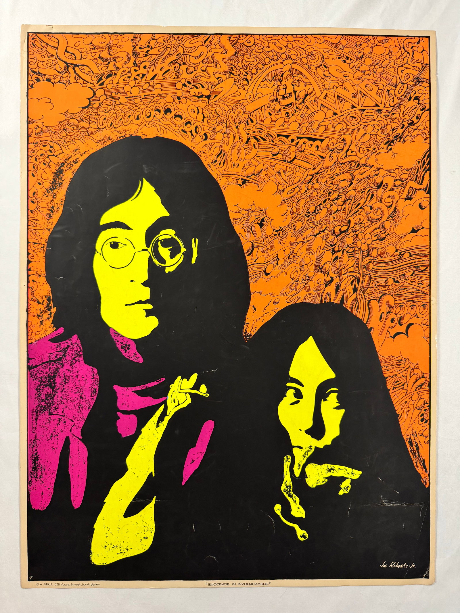 John and Yoko Ono by Joe Roberts Jr Blacklight Poster 20x27 (1 of 7)