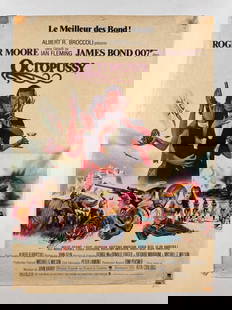 Octopussy 1983 French Small Original RR1980s Movie Poster 15x21: Octopussy is a 1983 spy film and the thirteenth in the James Bond series produced by Eon Productions. It is the sixth to star Roger Moore as the MI6 agent James Bond. It was directed by John Glen and
