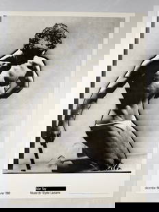 Man Ray Photo at the Musee de l'Elysee Lausanne 1933 20"x27.5" No 505 Original Poster: Poster copy reads: 505 © ADAGP-TRUST Man Ray, 1933. Design Werner Jeker. Printed in Italy. © News Productions CH 1446 Baulmes