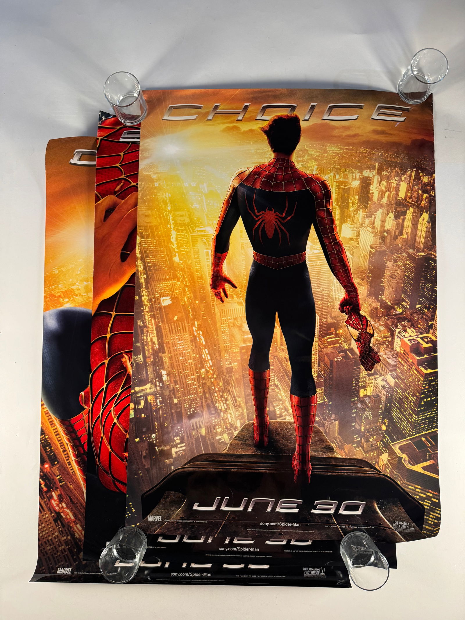Spider Man 2 Set of 3 Advance 2004 One Sheet Double Sided DSS Original Vintage Movie Posters 27"x40" (1 of 7)