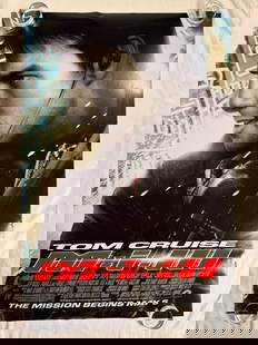Mission Impossible 3 2006 Original Double Sided DSS One Sheet 27x40 Movie Poster: Mission: Impossible III (abbreviated as M:i:III) is a 2006 American action spy film directed by J. J. Abrams (in his feature film directorial debut), and produced by and starring Tom Cruise, from a sc