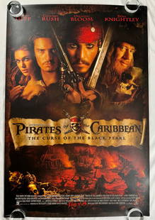 Lot of 15 Pirates of the Carribean Dead Man's Chest 2006 Posters 18.5"x27": Pirates of the Caribbean: Dead Man's Chest is a 2006 American fantasy swashbuckler film directed by Gore Verbinski, written by Ted Elliott and Terry Rossio, and produced by Jerry Bruckheimer. The sequ