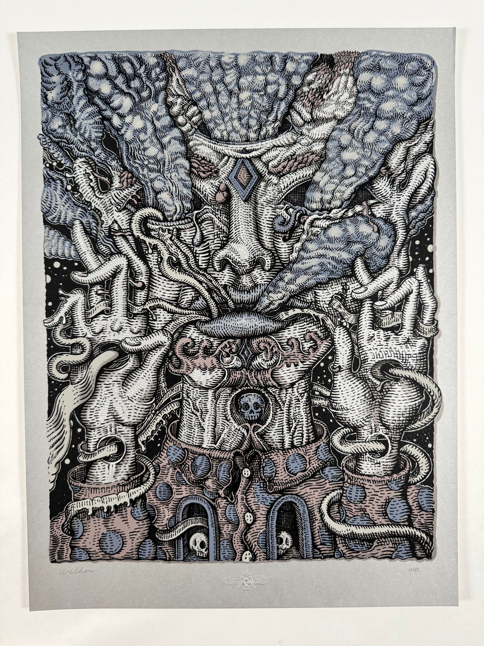 The Seer by David Welker Signed 11/60 Original Screen Print Variant Poster 15x20 (1 of 6)