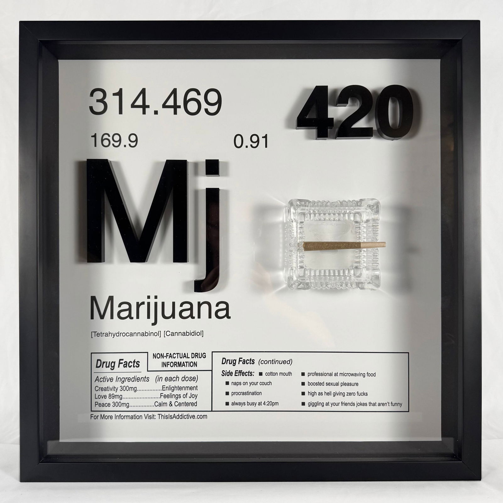 "This Is Addictive - Marijuana" by Daniel Allen Cohen Signed Numbered 1/3 with COA on Back (1 of 6)