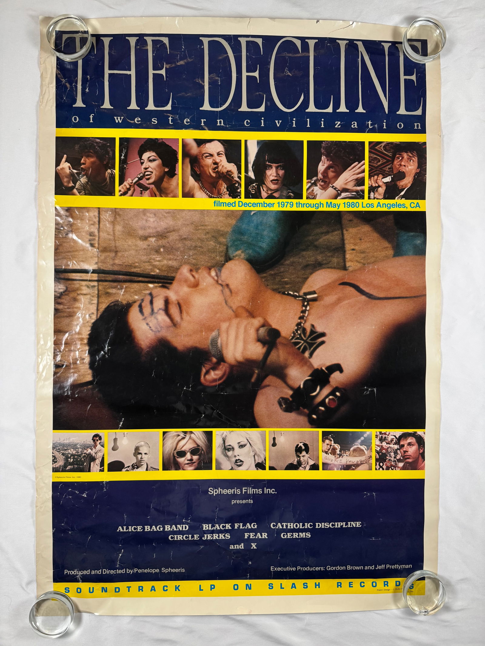 The Decline of Western Civilization 1981 Original One Sheet Unfolded Poster 27x41 Punk Rock Music (1 of 6)