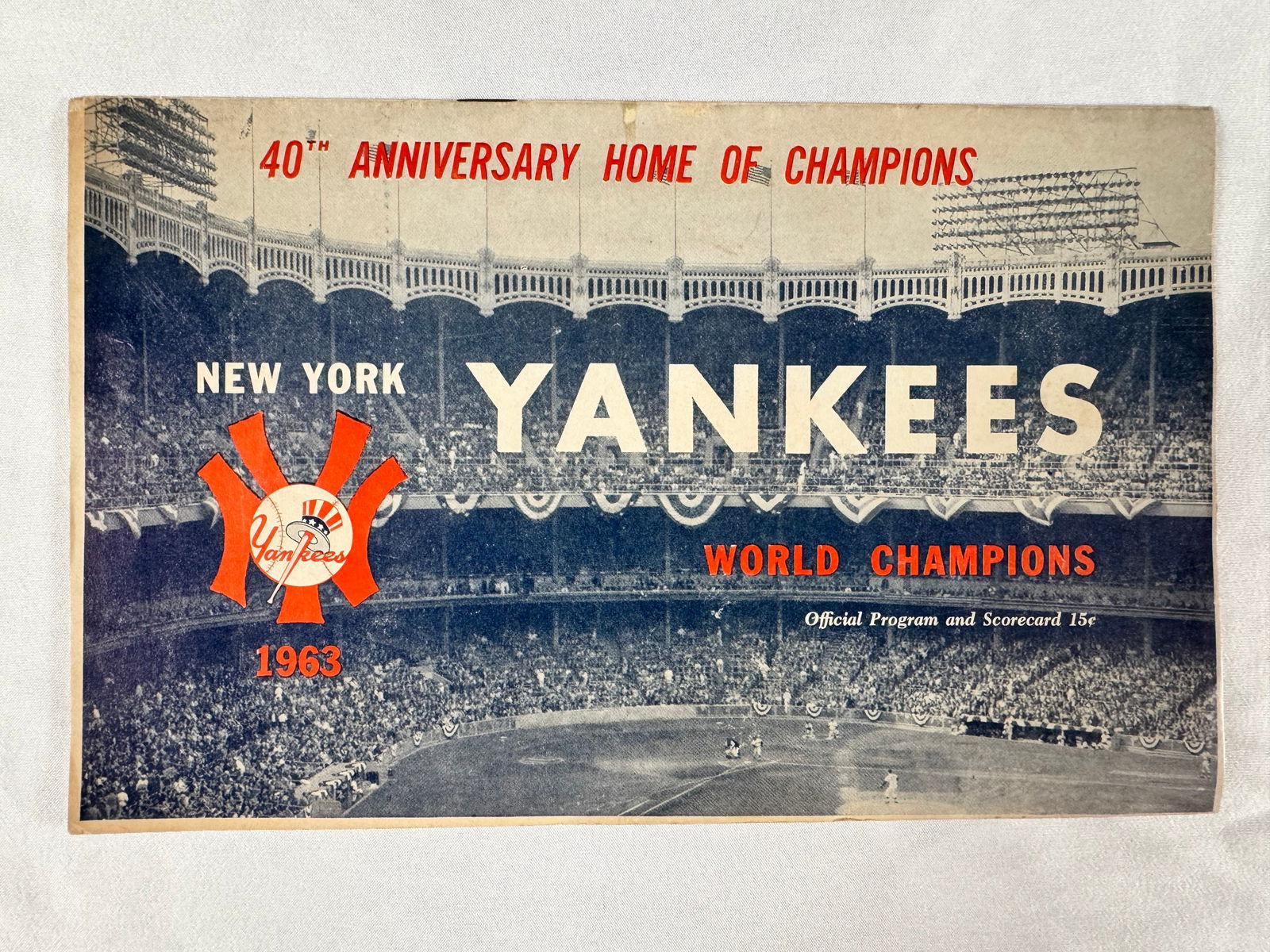 Yankees World Champions 1963 Program Scorecard Booklet 40th Anniversary (1 of 4)