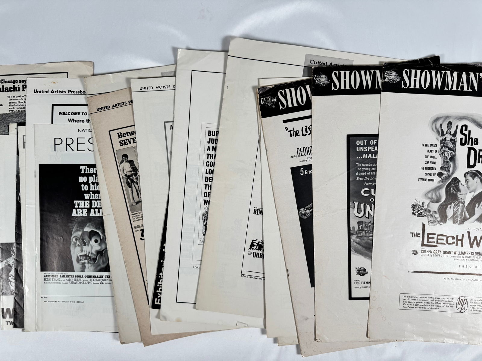Lot of 20 Original Movie Pressbooks Mcclintock!, The Neptune Factory, The Dead Are Alive (1 of 4)