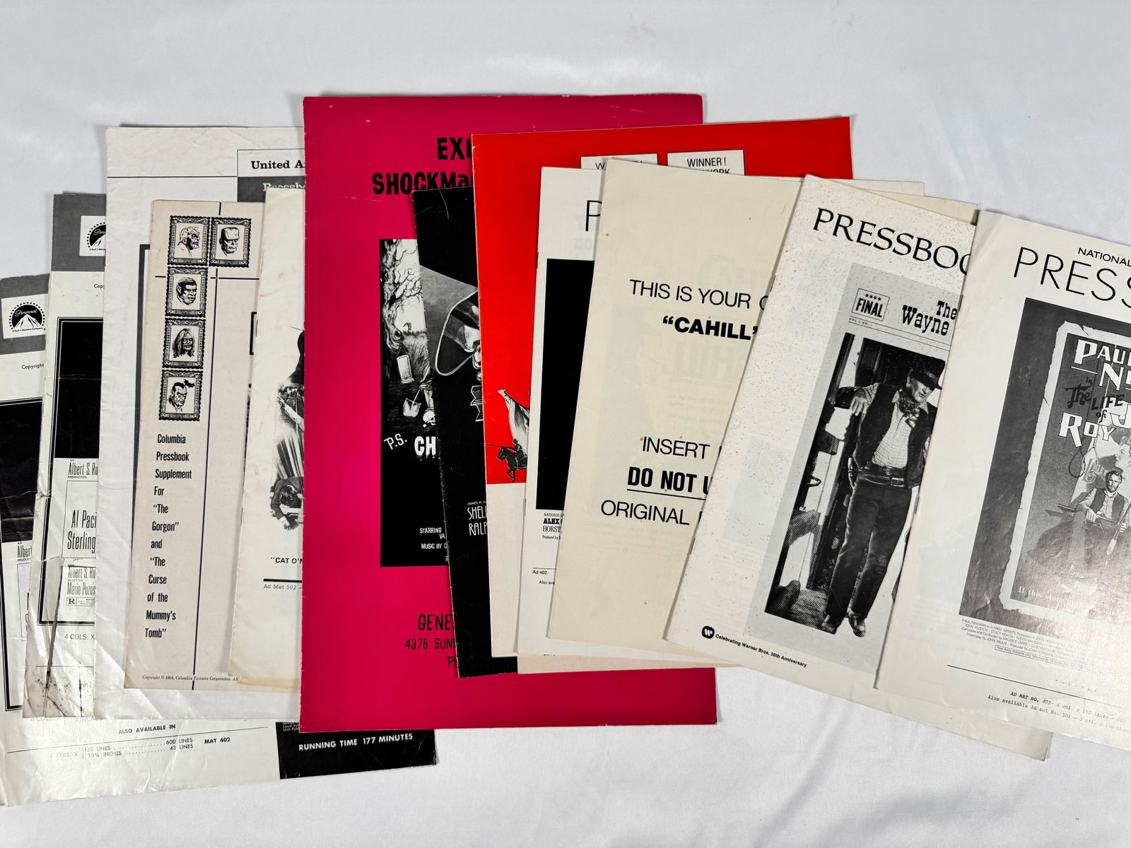 Lot of 15 Original Movie Pressbooks with Cuts West Side Story, The Gorgon/Curse Of The Mummies Tomb, (1 of 7)