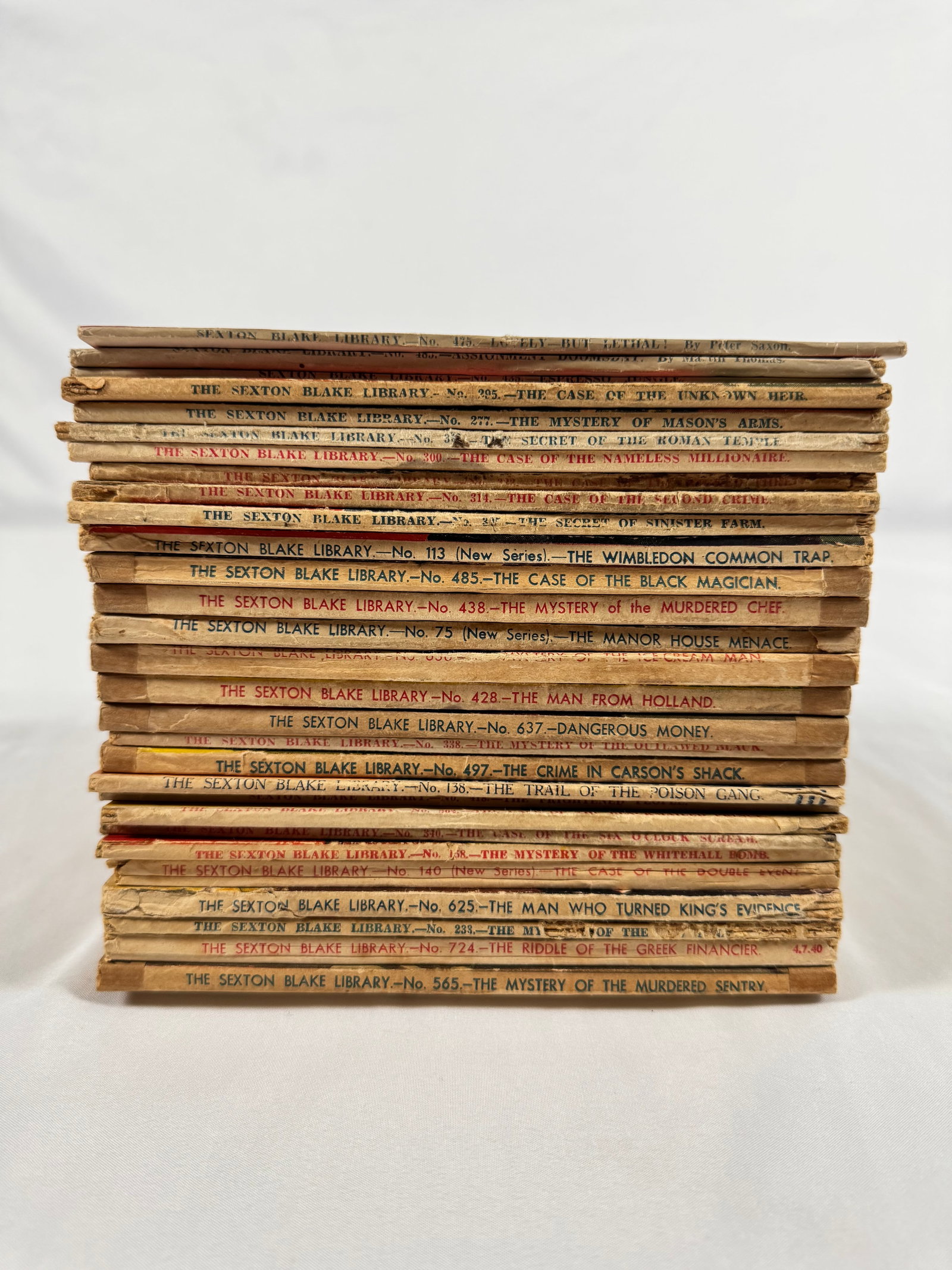 Lot of Sexton Blake Pulp Digest Magazine Readers 1950s 1960s 1970s: Please reach out if you need additional photos.