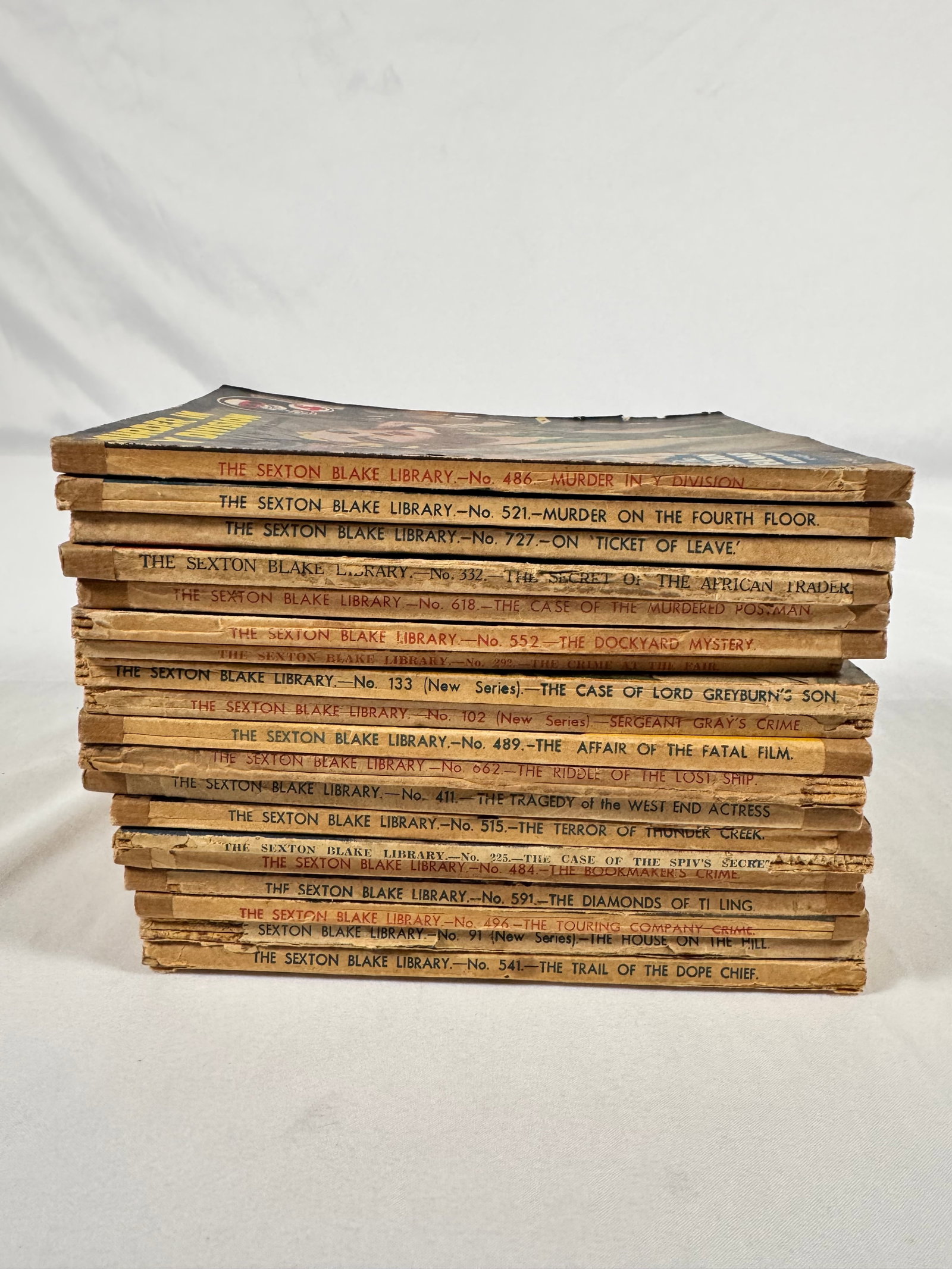 Lot of Sexton Blake Pulp Digest Magazine Readers 1950s 1960s 1970s: Please reach out if you need additional photos.