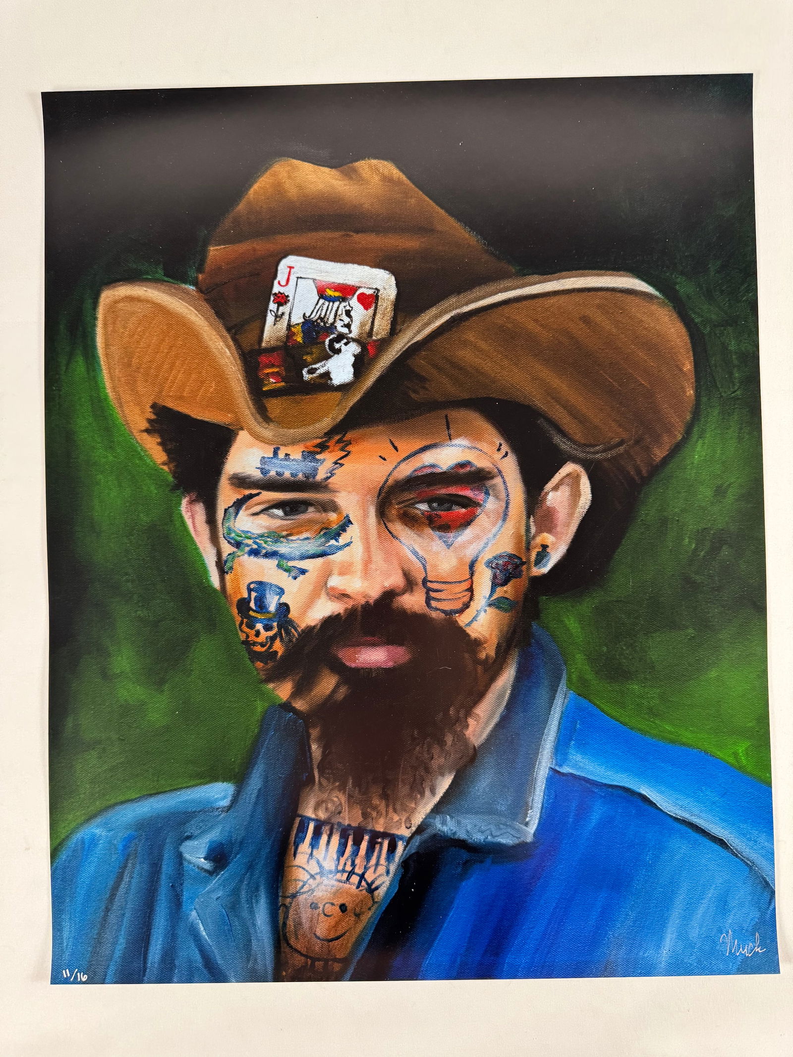 Pigpen Moab by Jules Muck Original Limited Edition Signed Print 16x20 Grateful Dead (1 of 5)