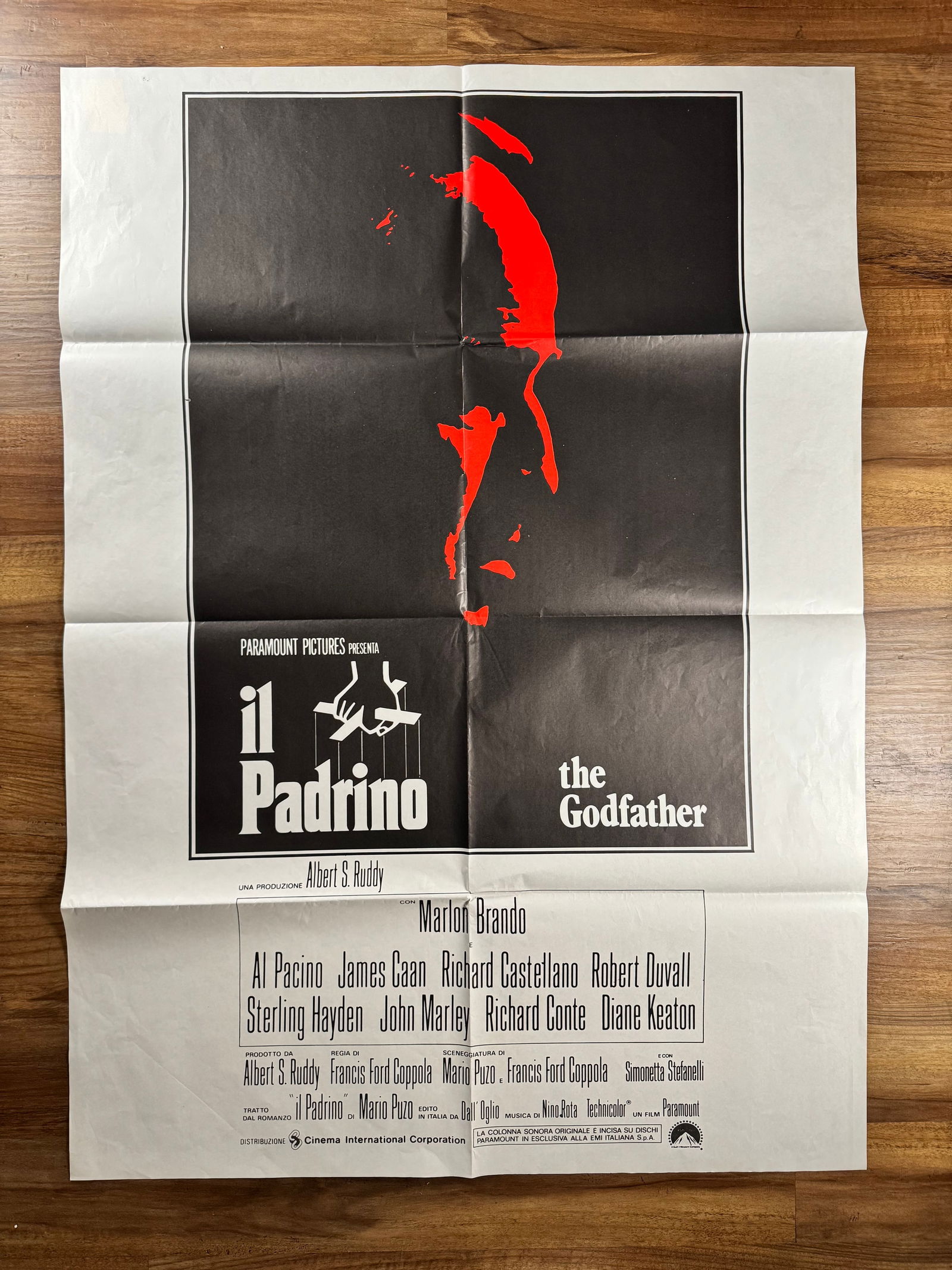 The Godfather 1972 Original 2 Fogli Italian 1P Folded Movie Poster 39"x55" Marlon Brando Al Pacino (1 of 5)
