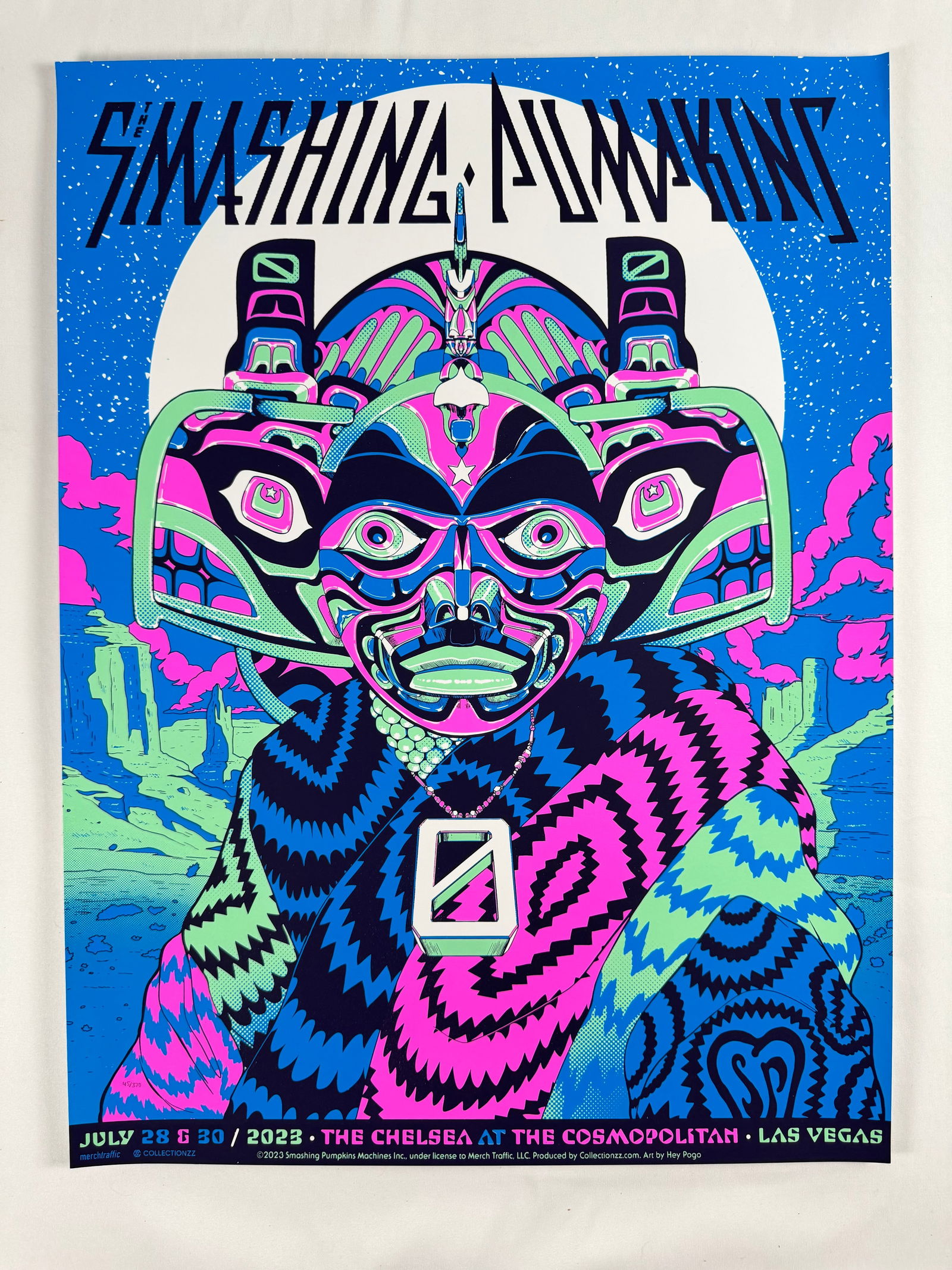 Smashing Pumpkins Chelsea at the Cosmopolitan Las Vegas 2023 Original Concert Art Print (1 of 6)