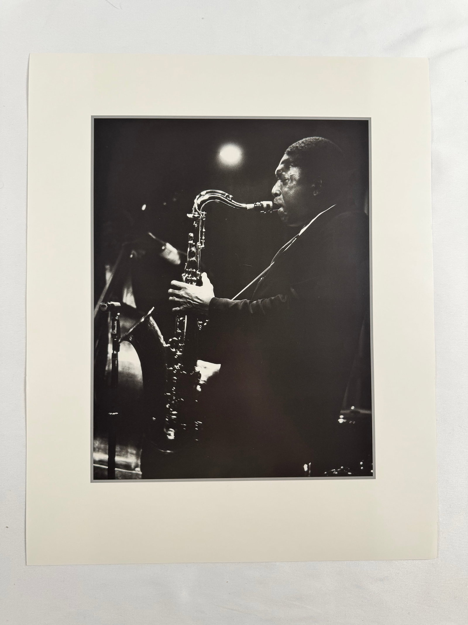 John Coltrane by Lee Tanner 16x20 Original Vintage Large Photo: Born in New York City in 1931 LEE TANNER entered a family ripe with artistic creativity. While in Boston he produced a weekly live television program, “Mixed Bag” at the PBS station WGBH prese