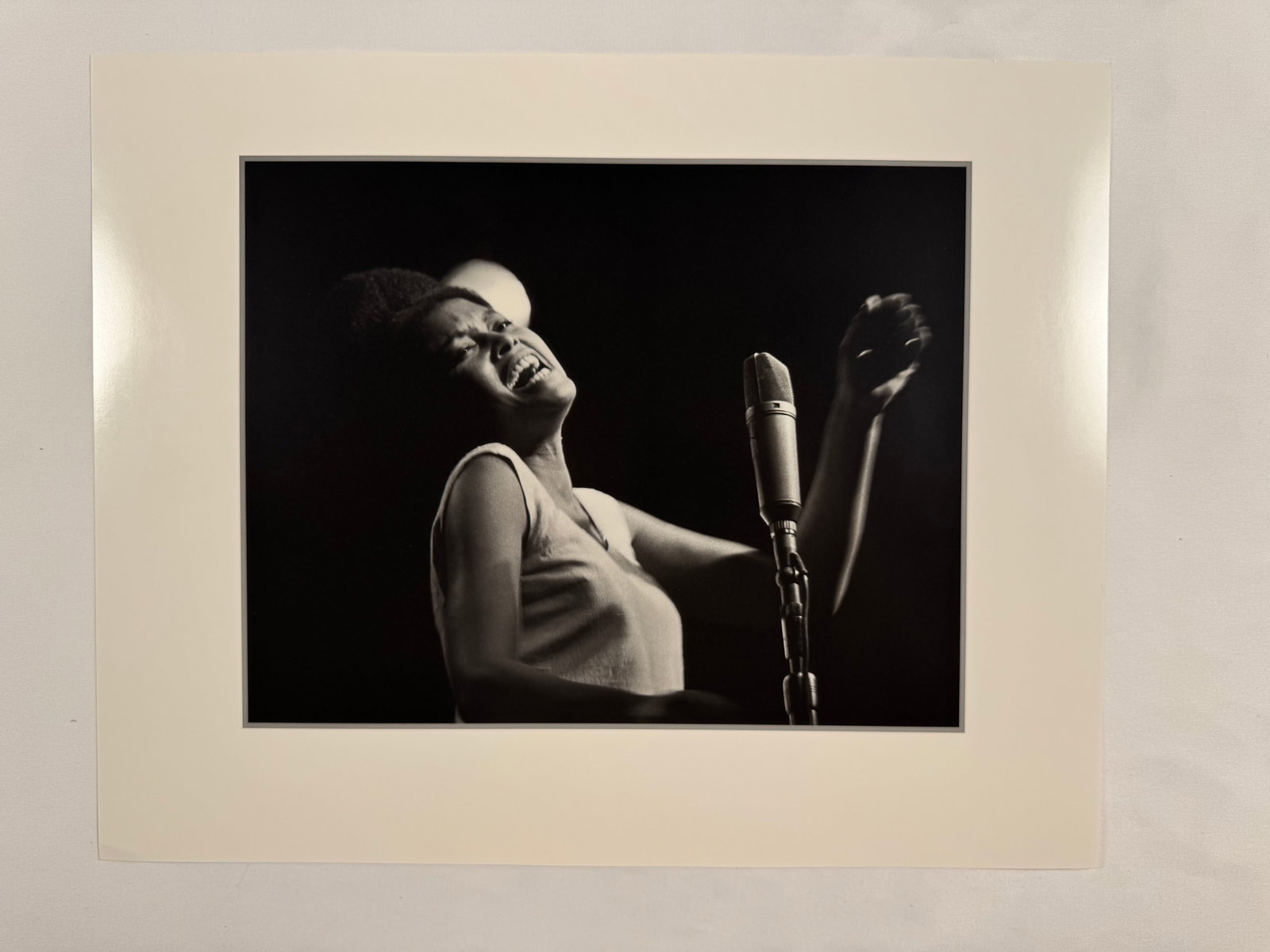 Abbey Lincoln by Lee Tanner 16x20 Original Vintage Large Photo: Born in New York City in 1931 LEE TANNER entered a family ripe with artistic creativity. While in Boston he produced a weekly live television program, “Mixed Bag” at the PBS station WGBH prese