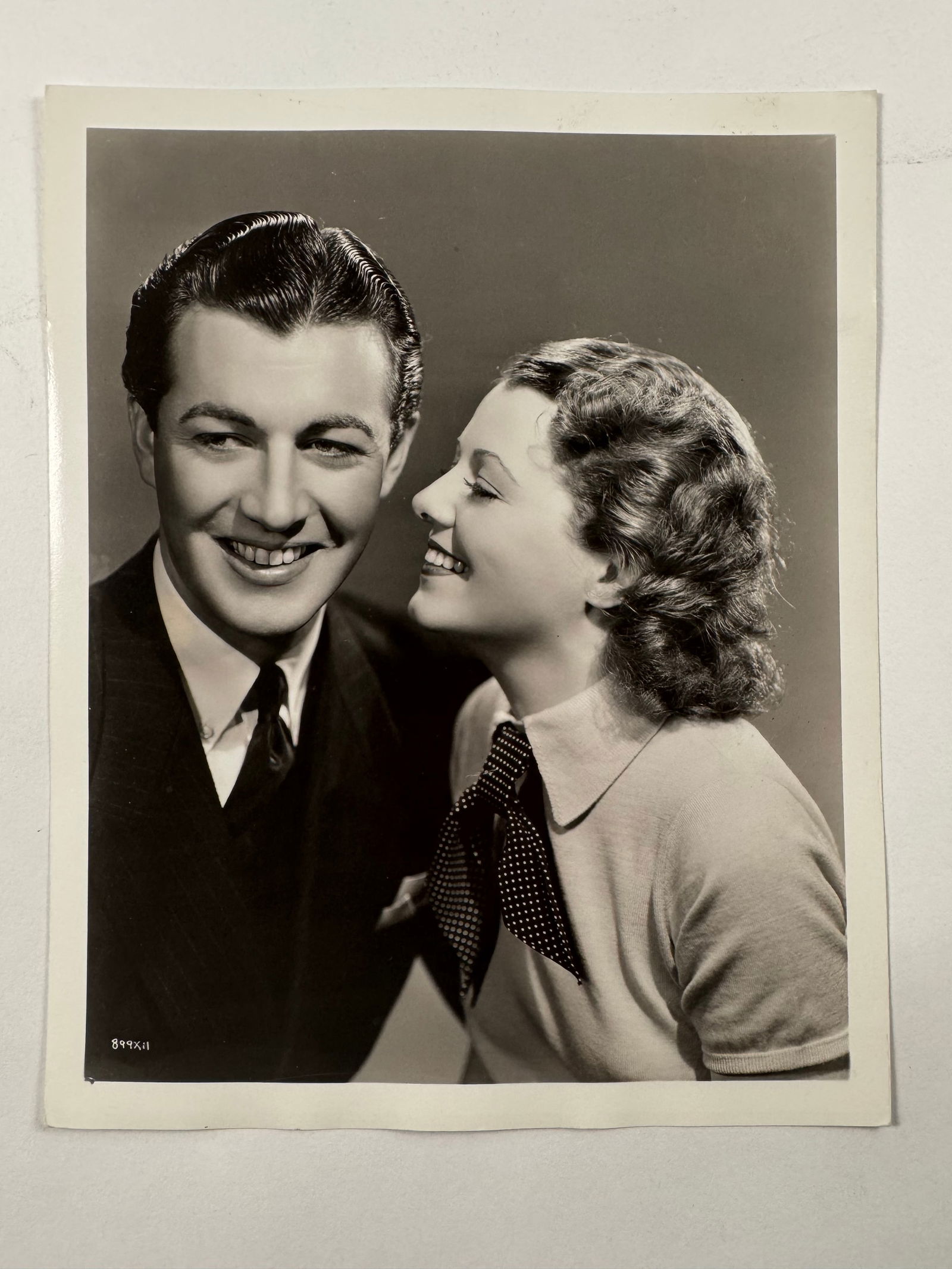 Robert Taylor and Janet Gaynor in Small Town Girl by Clarence S Bull 8x10 Photo Stamped (1 of 3)