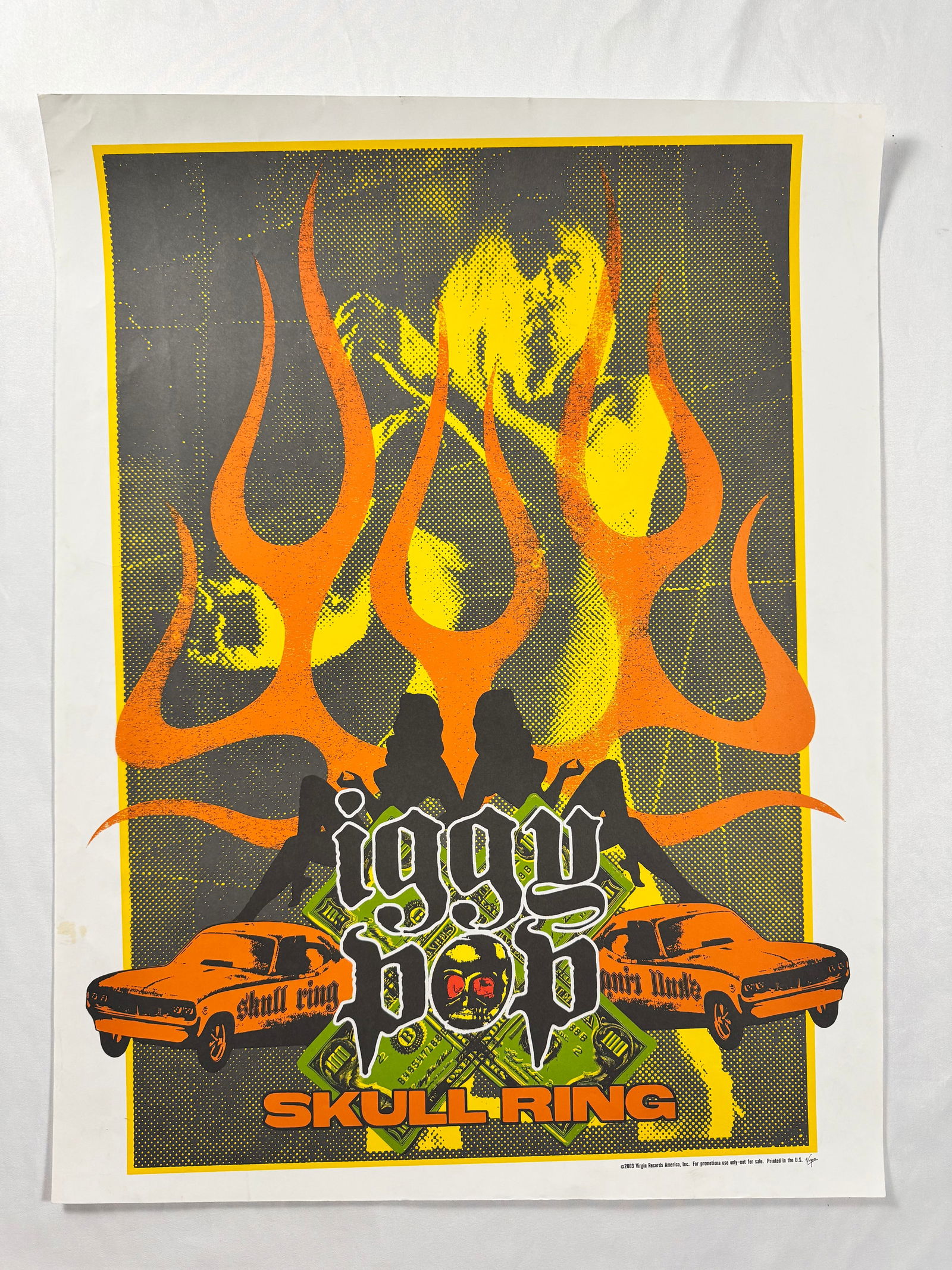 Iggy Pop Skull Ring 2003 Virgin Records Original Promo Poster 18x24 (1 of 5)