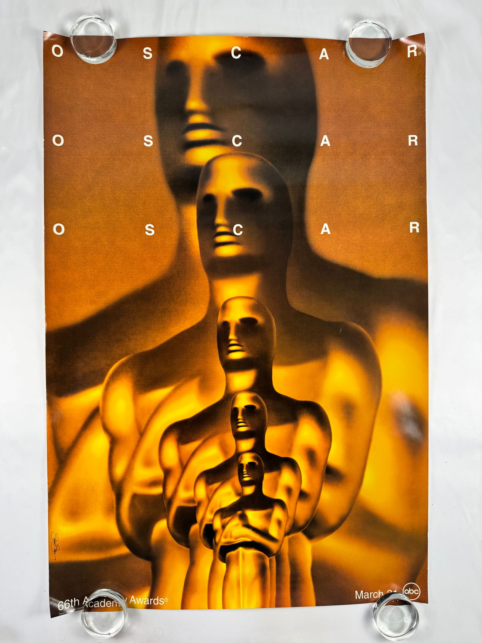 66th Academy Awards Oscar 1993 1994 Movie Poster (1 of 5)