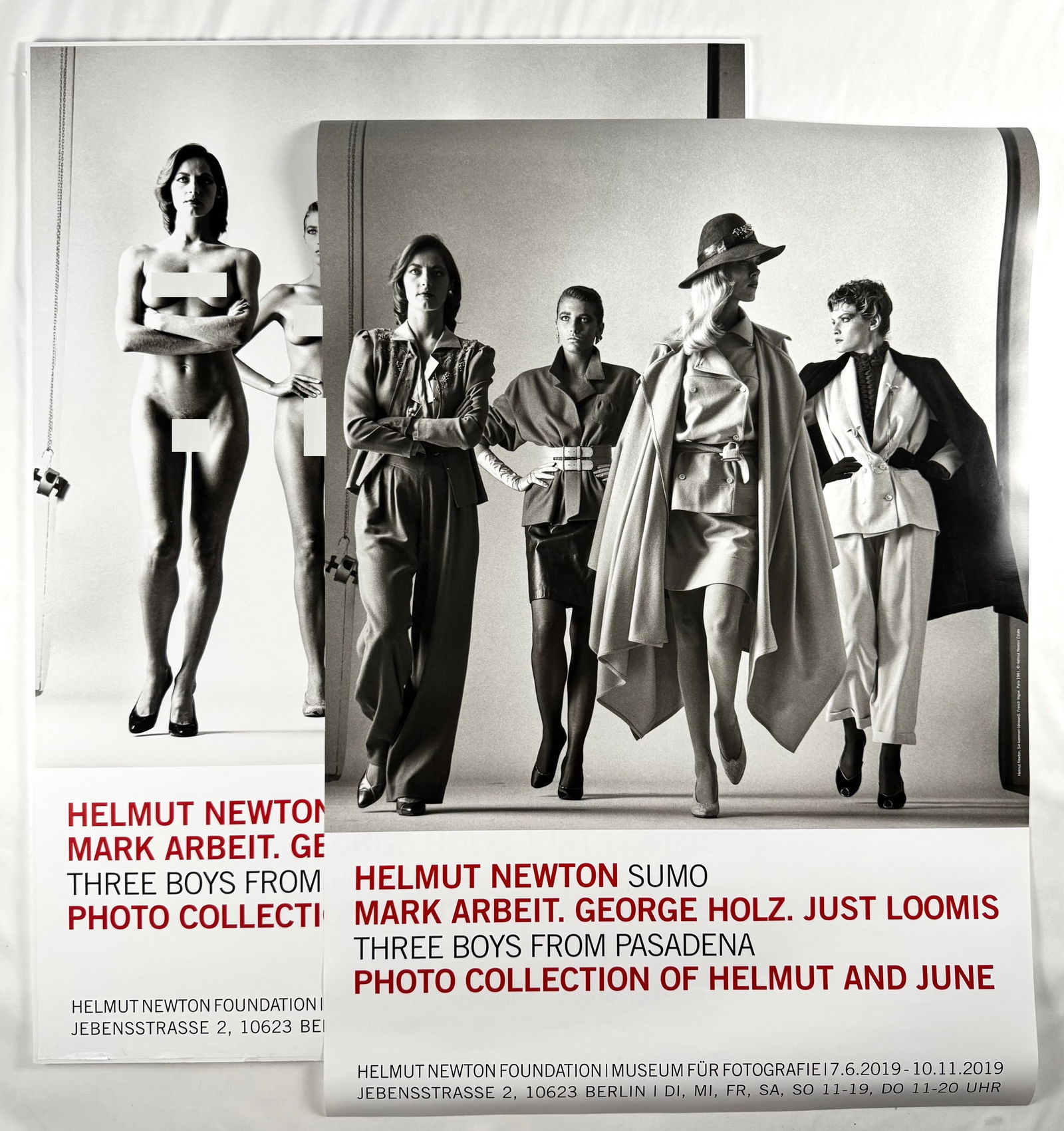 Naked and Dressed Lot of 2 Posters Helmut Newton 1981 French Vogue Sumo Original Exhibit They Are (1 of 10)