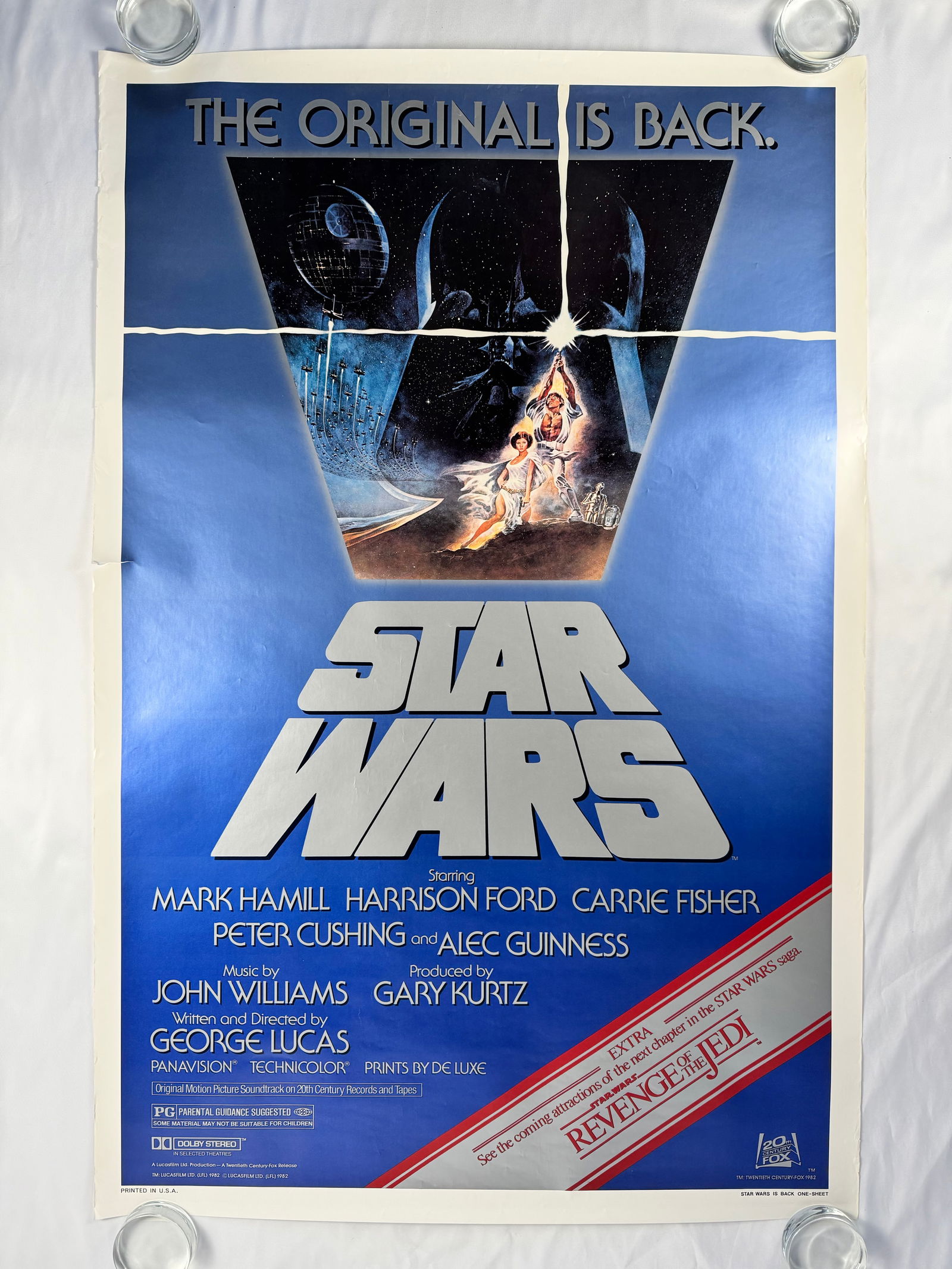 Star Wars Original Re-Release 1982 for the Revenge of the Jedi Poster 24"x41" (1 of 8)