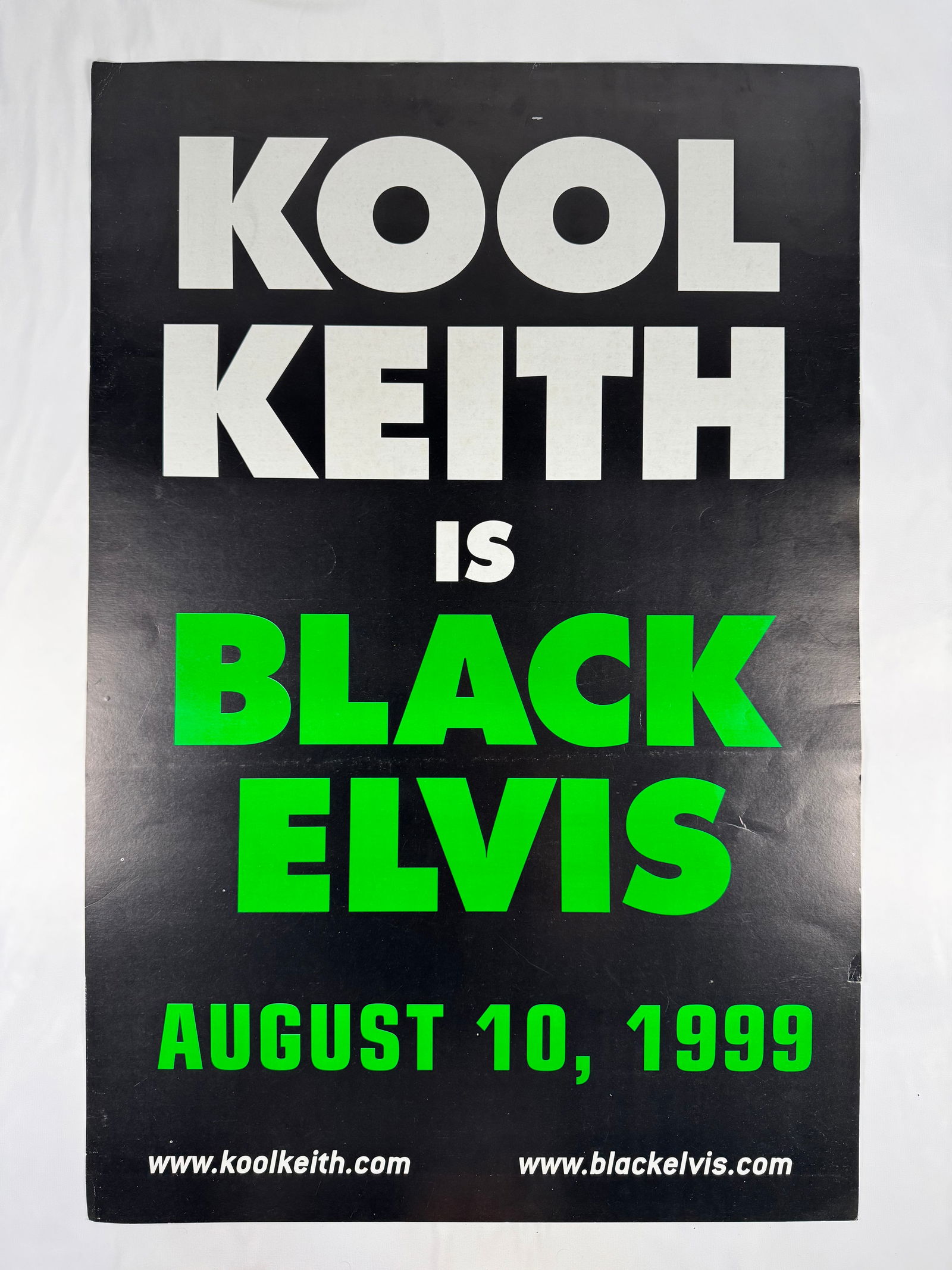 Kool Keith Is Black Elvis August 10 1999 Poster (1 of 4)