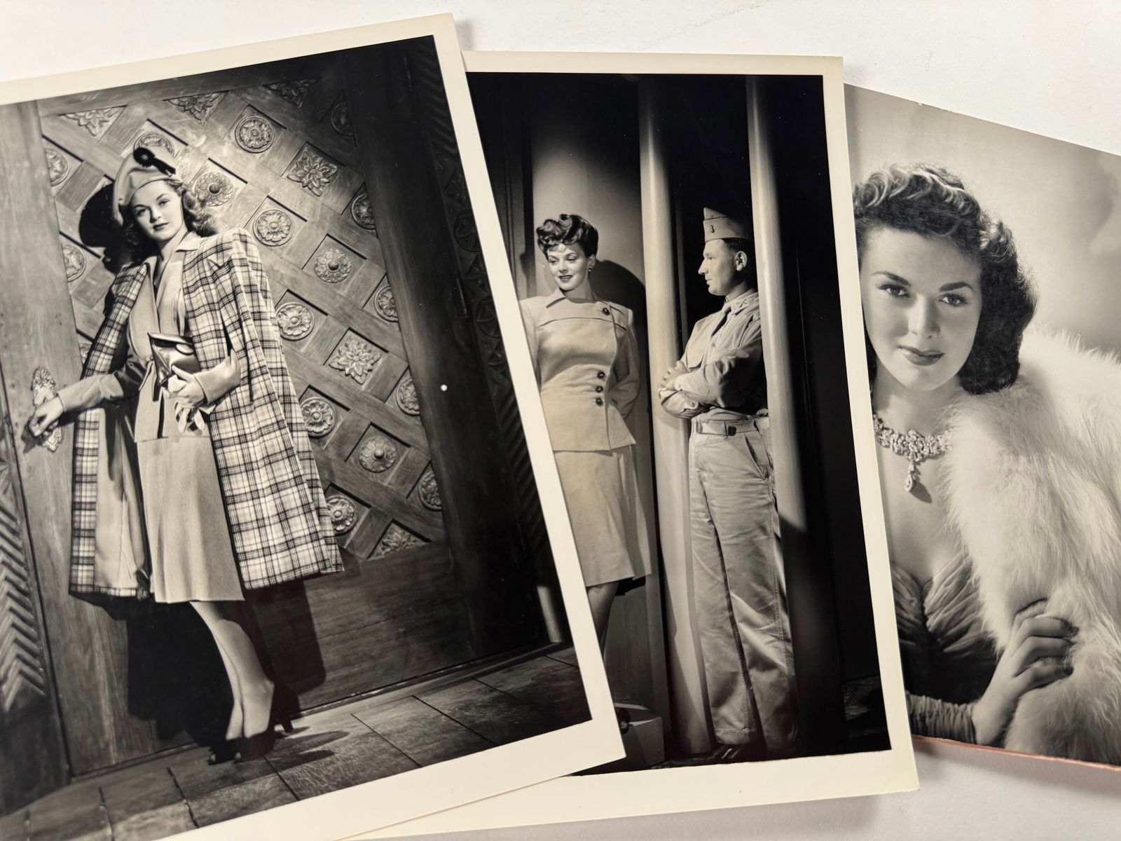 Lot of 3 Marguerite Chapman by George Hurrell - 8x10 Photos - One Stamped, One with Notes, One (1 of 7)
