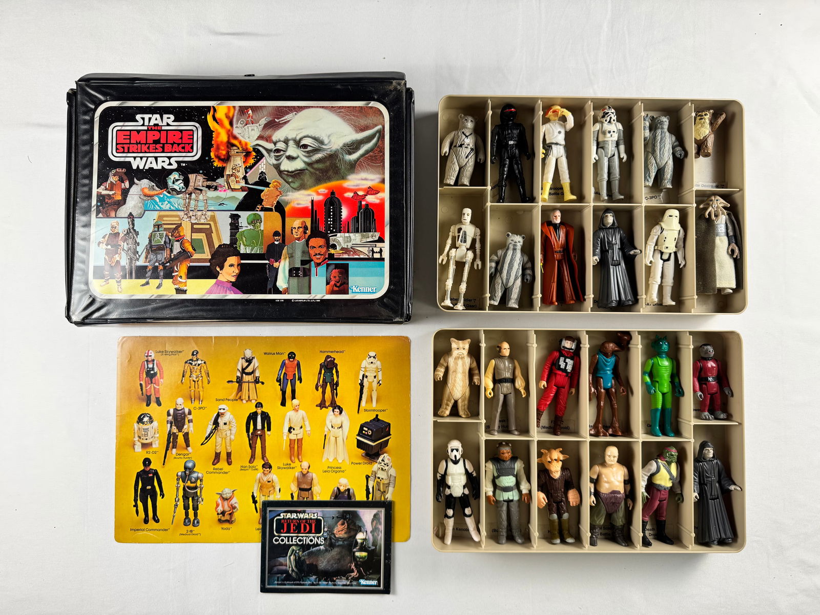 Star Wars The Empire Strikes Back Kenner Figure Case and Tray Set with Original Mixed Figurines (1 of 8)