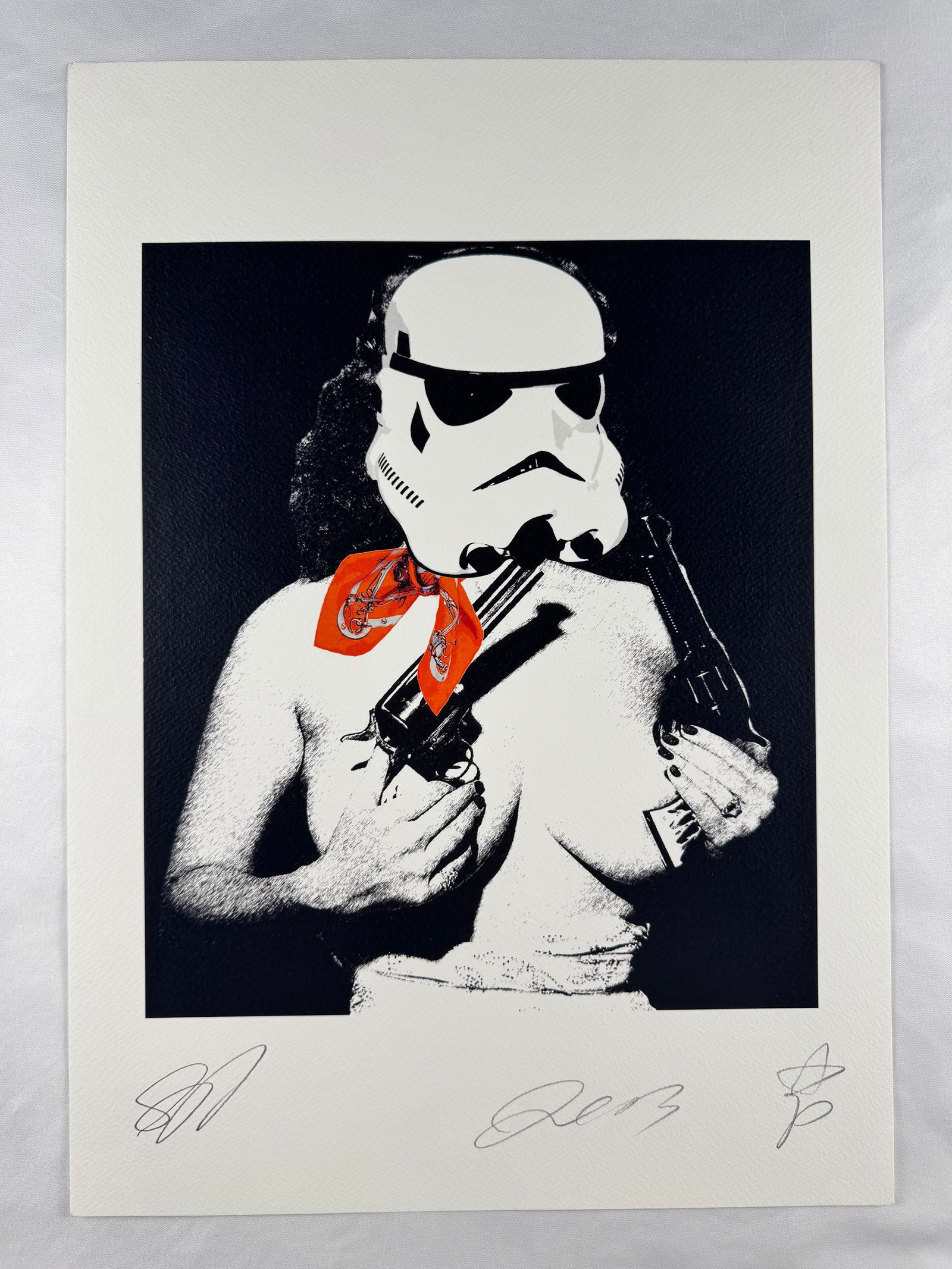 Star Wars Storm Trooper by Death NYC Limited Edition Screenprint AP Artist Print: Limited edition screenprint by Death NYC. Signed and dated 2013 with edition numbering visible in the margin.