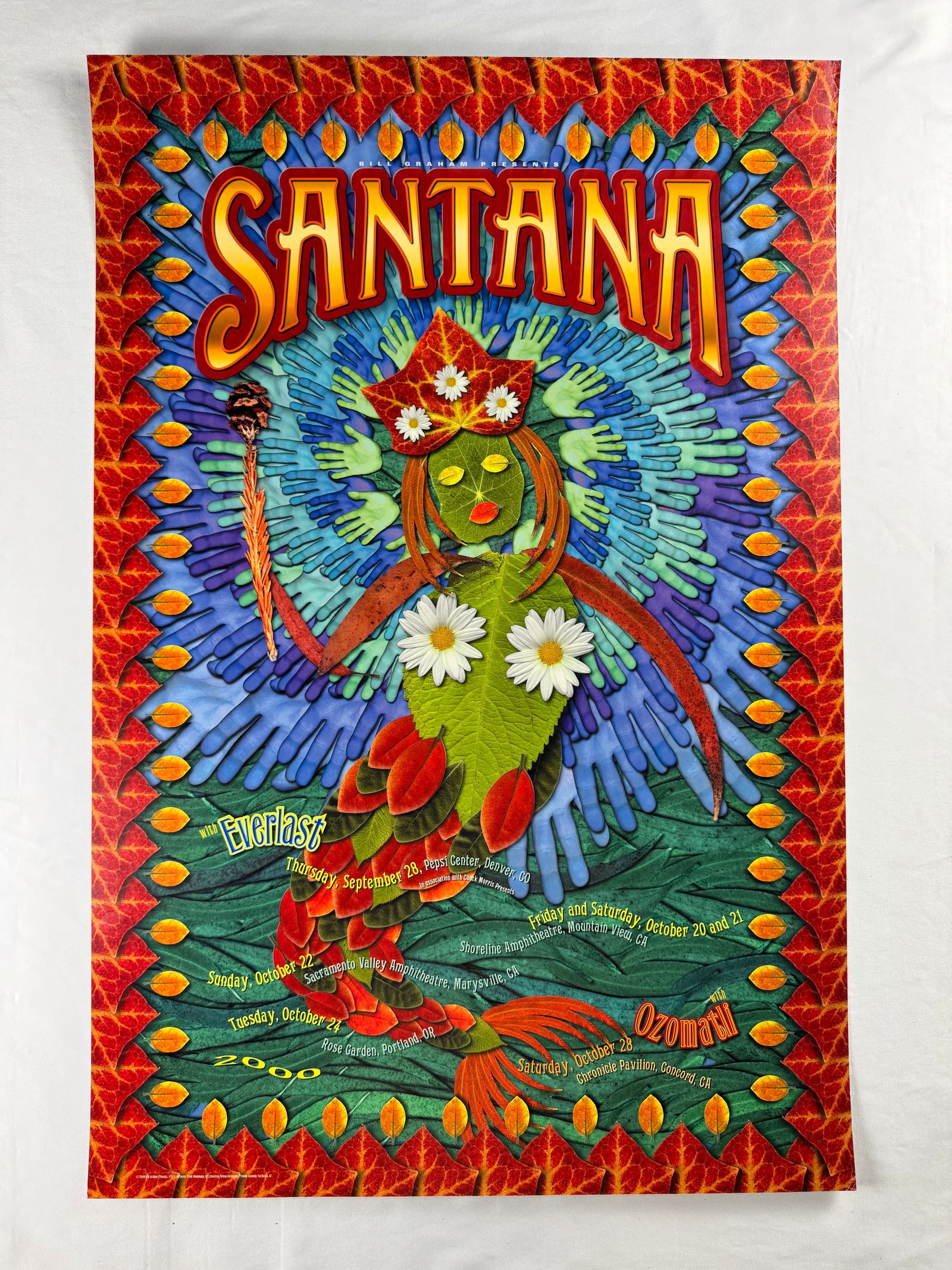 Santana 2000 Bill Graham Presents Concert Poster (1 of 4)