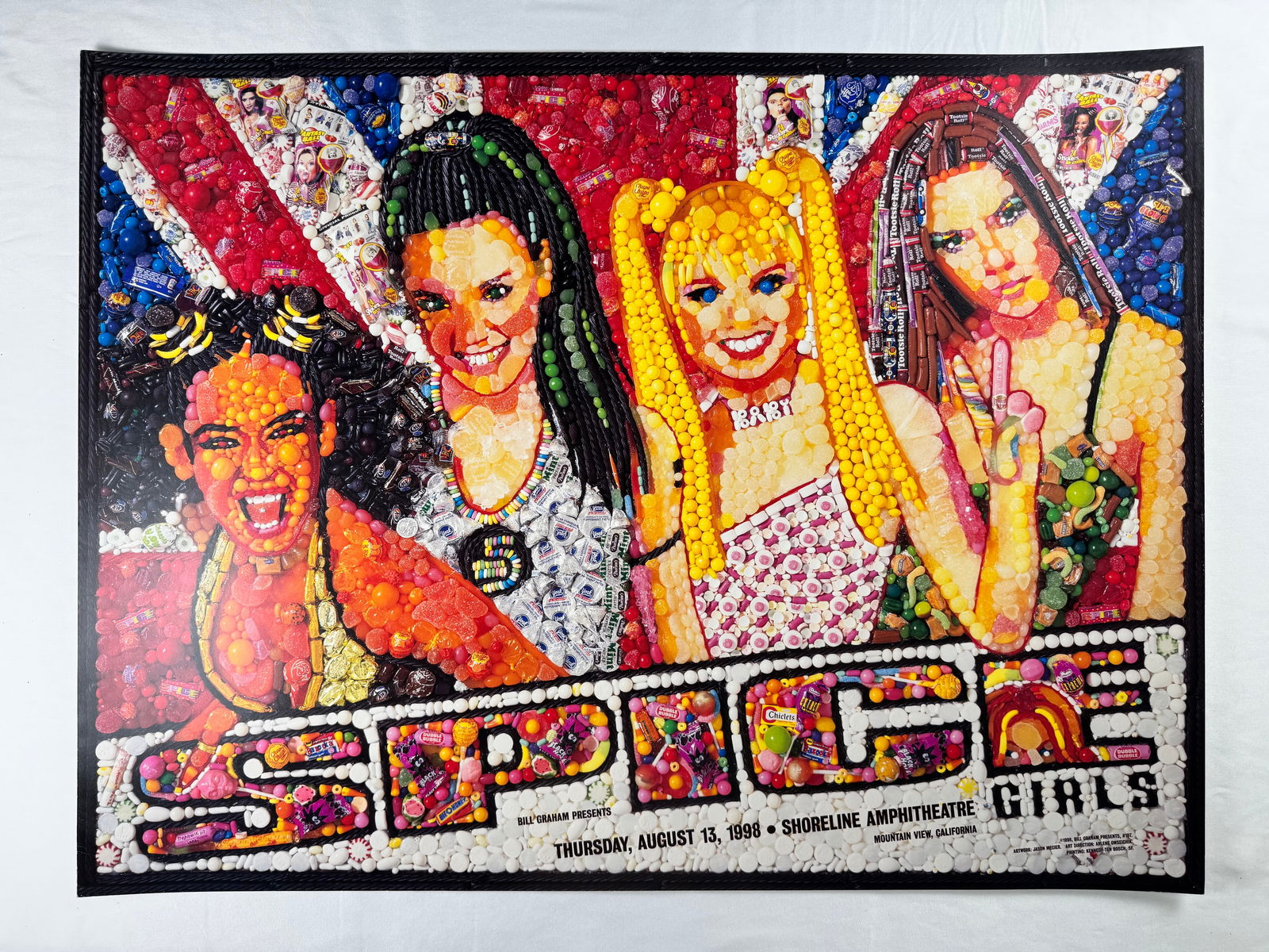 Spice Girls Shoreline Amphitheatre 1998 Bill Graham Presents Poster (1 of 4)