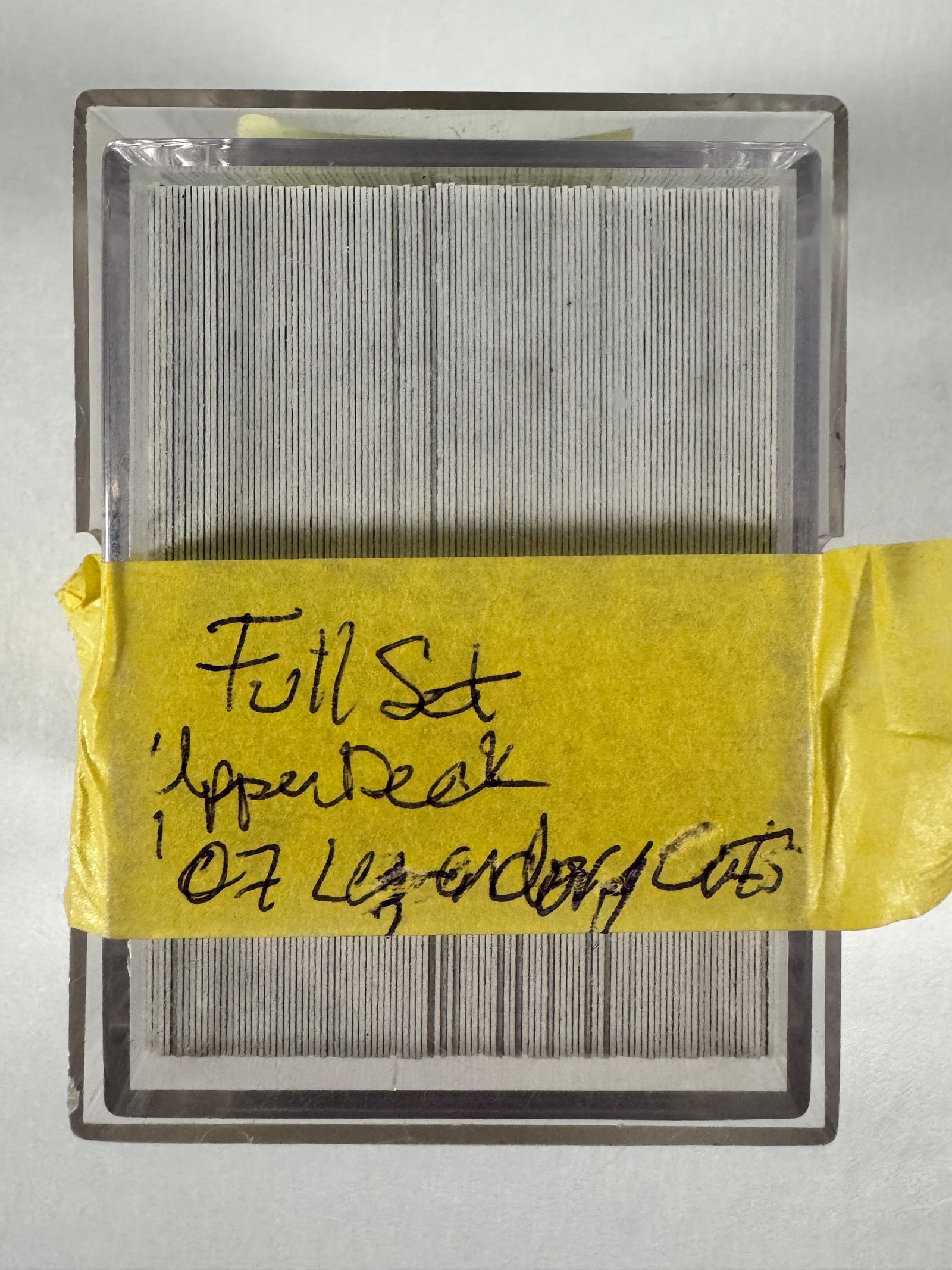 2007 Upper Deck SP Legendary Cuts Cards Lot Vintage & Present Hall of Fame Players Full Set: Comes in box shown.