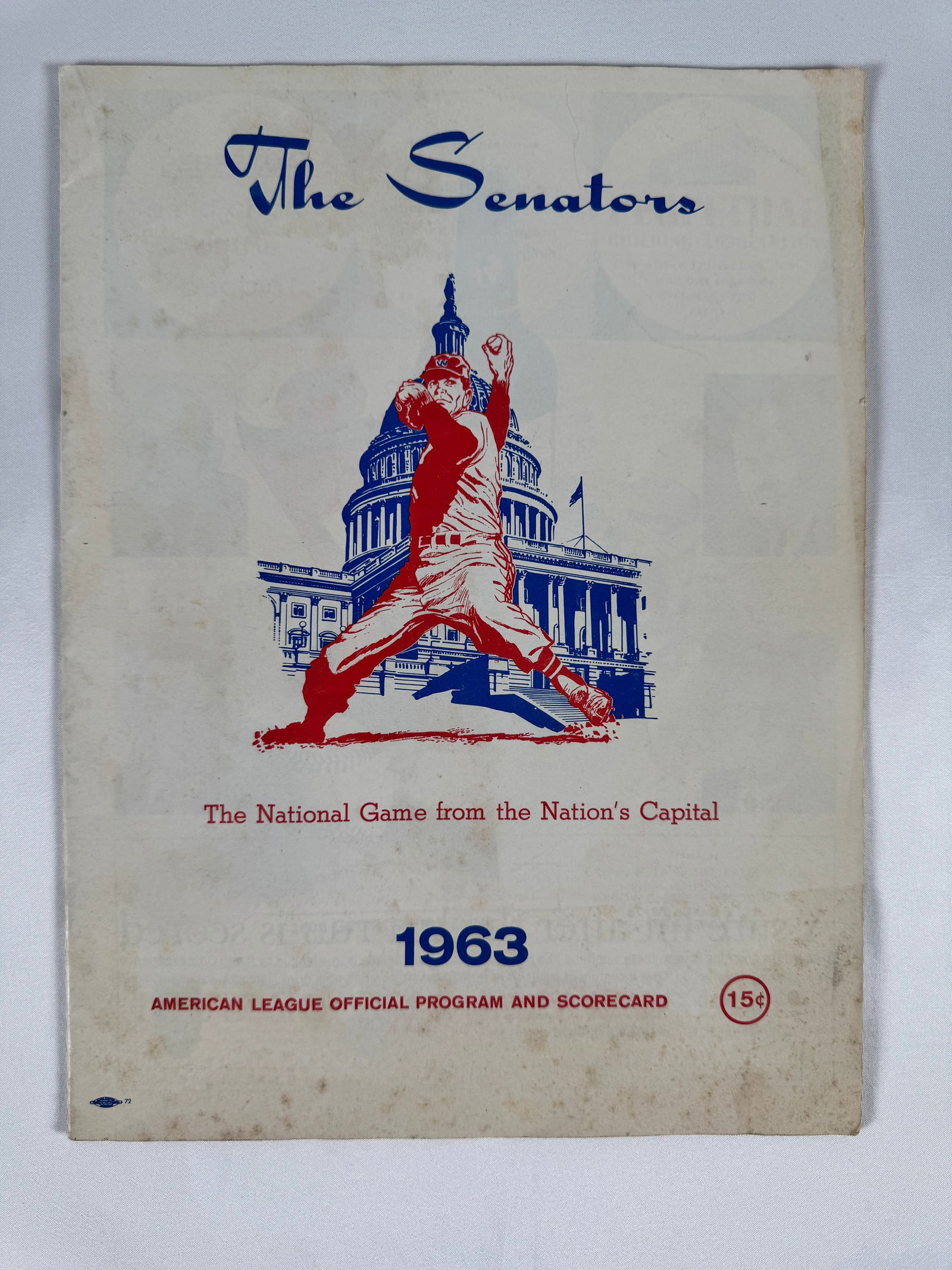 The Senators 1963 – Official Program and Scorecard Publication: Vintage Baseball Publication – Authentic Old-School Baseball Memorabilia