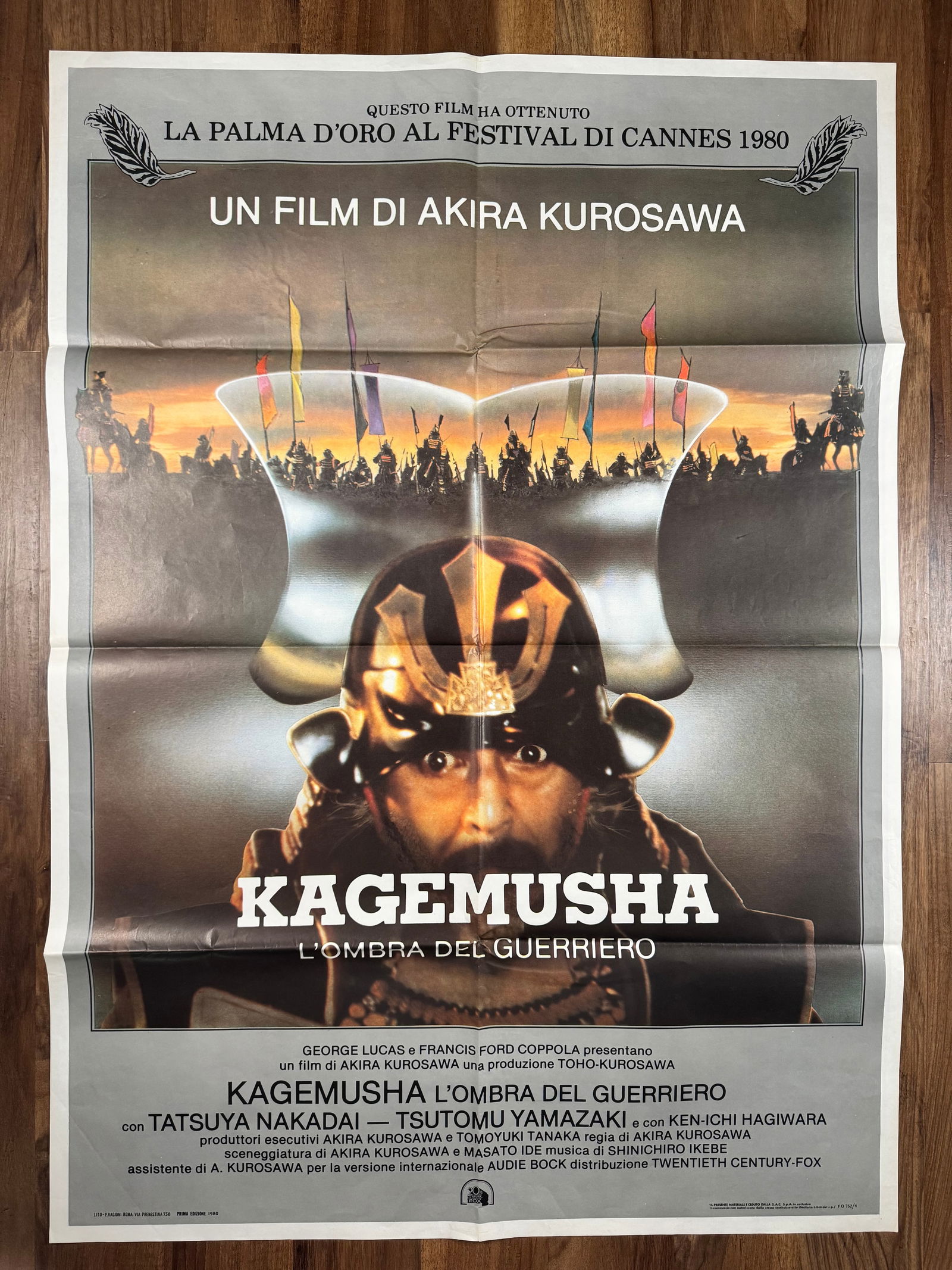 Kagemusha The Shadow Warrior 1980 Large 2 Fogli Italian 1P Folded Movie Poster 39"x55" Akira (1 of 6)