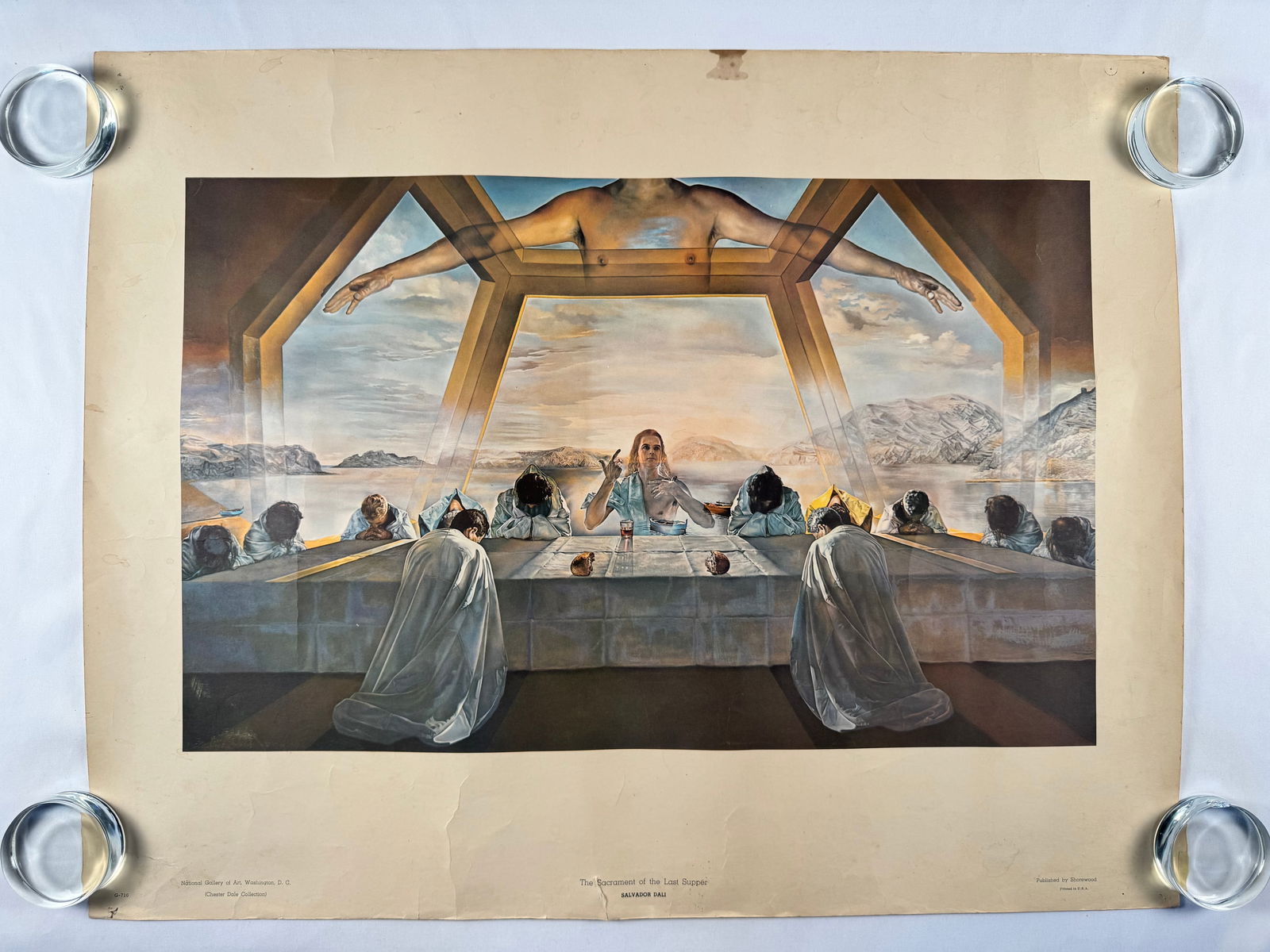 Salvador Dali Sacrament of the Last Supper Art Print National Gallery of Art: Salvador Domingo Felipe Jacinto Dalí (11 May 1904 – 23 January 1989), known as Salvador Dalí was a Spanish surrealist artist renowned for his technical skill, precise draftsmanship, and the striki