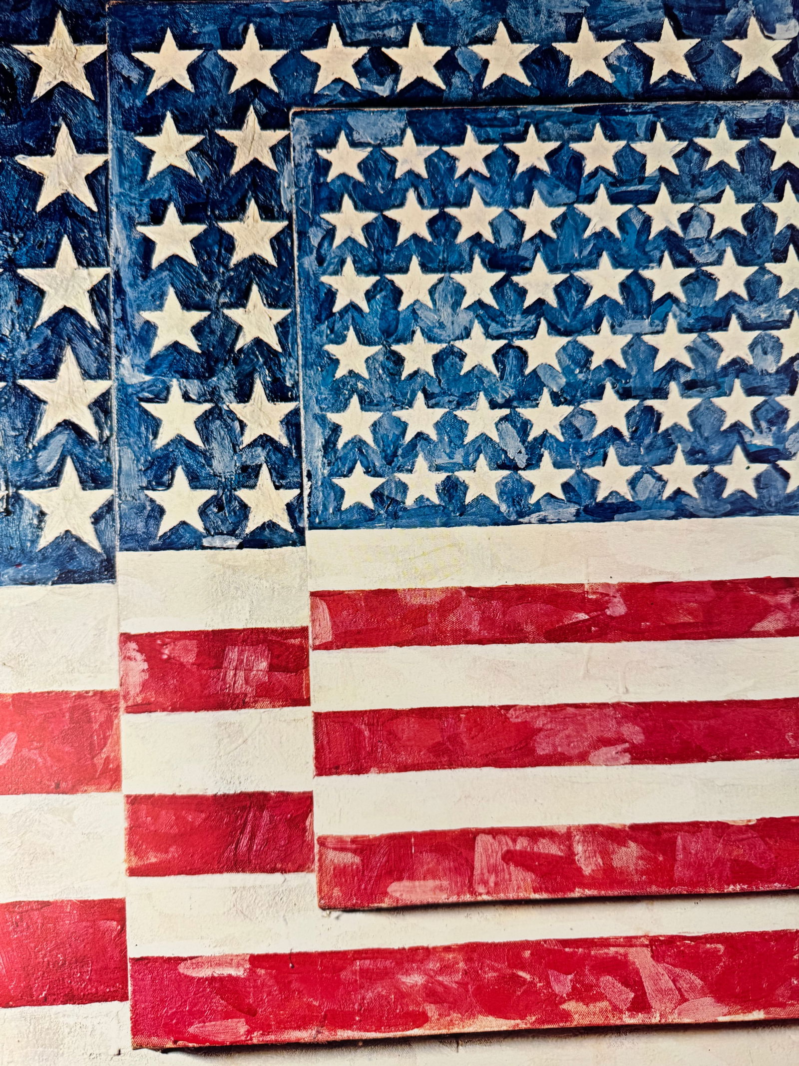 Jasper Johns Three Flags Art Poster (After 1958 Painting) American - 3