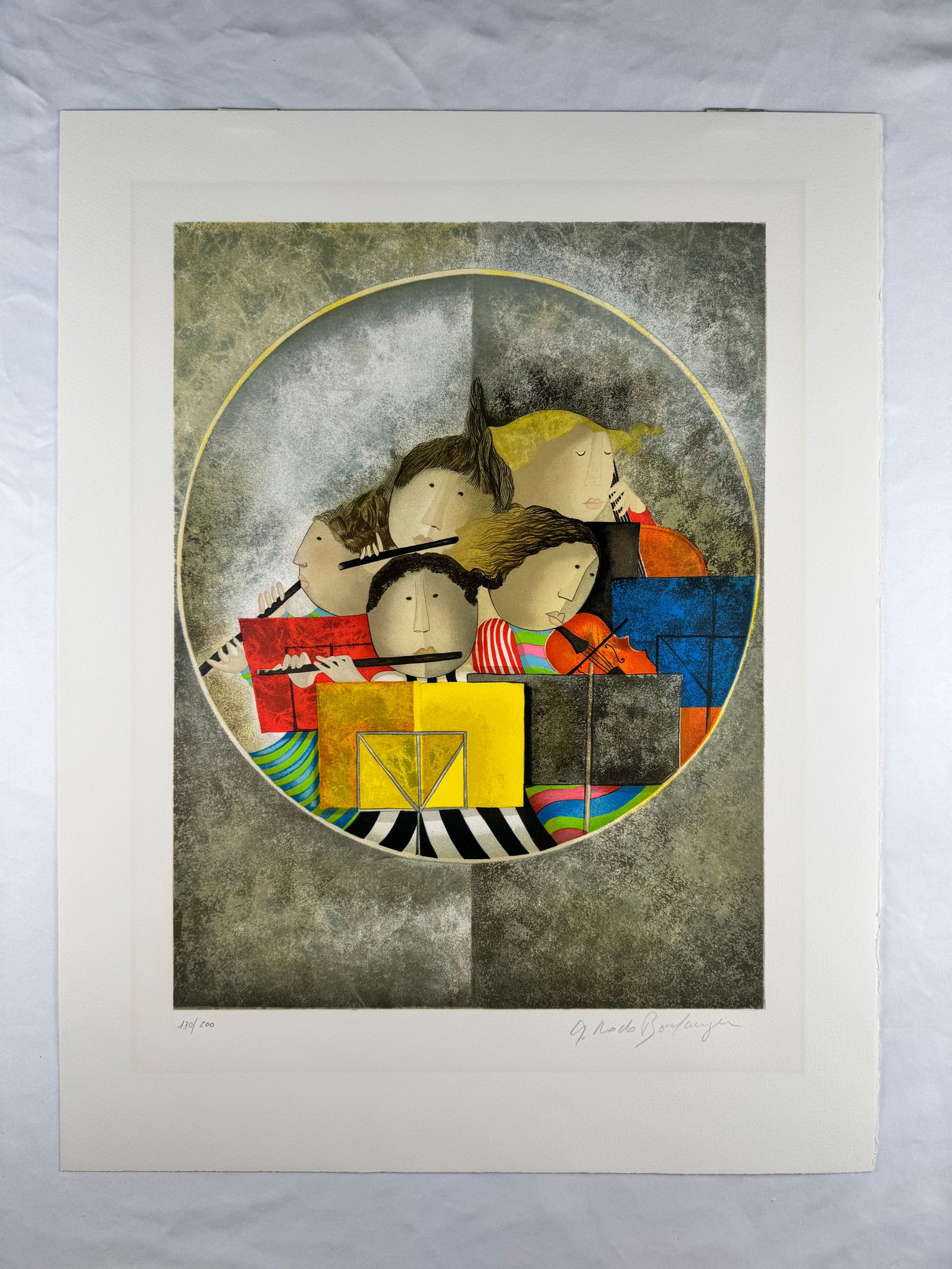 Graciela Rodo Boulanger Serenade Lithograph 1981 Signed 130/200 (1 of 5)