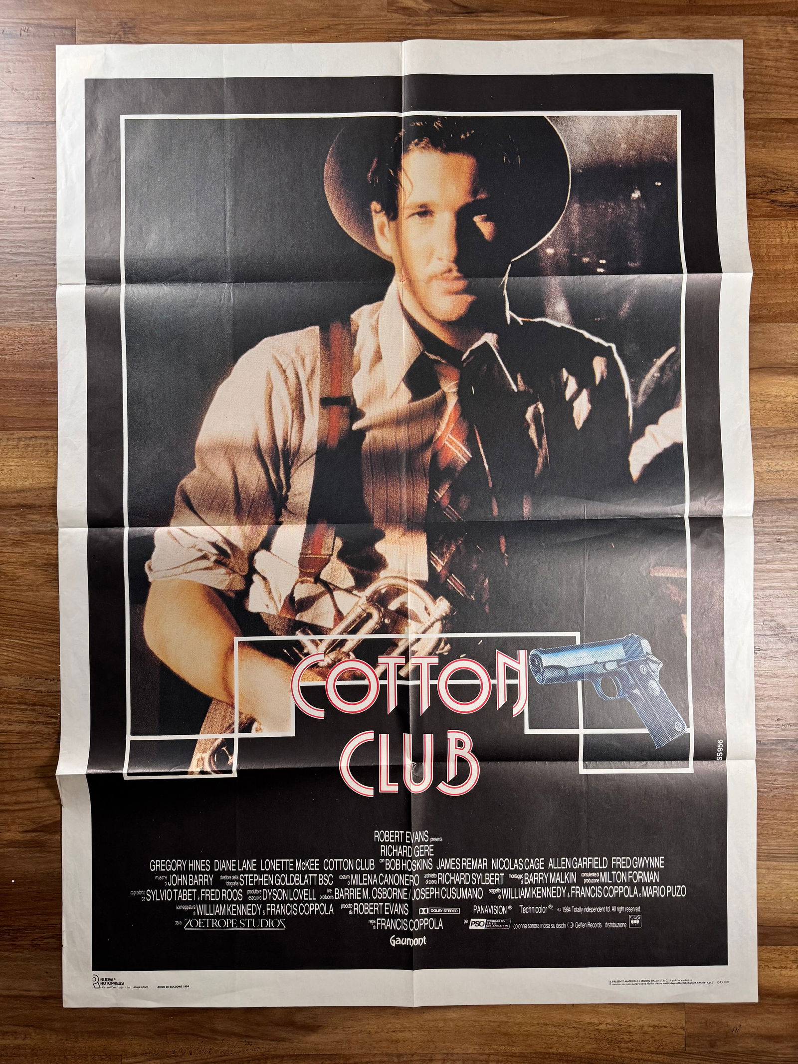 Cotton Club 1984 Original 2 Fogli Italian 1P Folded Movie Poster 39"x55" Francis Ford Coppola (1 of 5)
