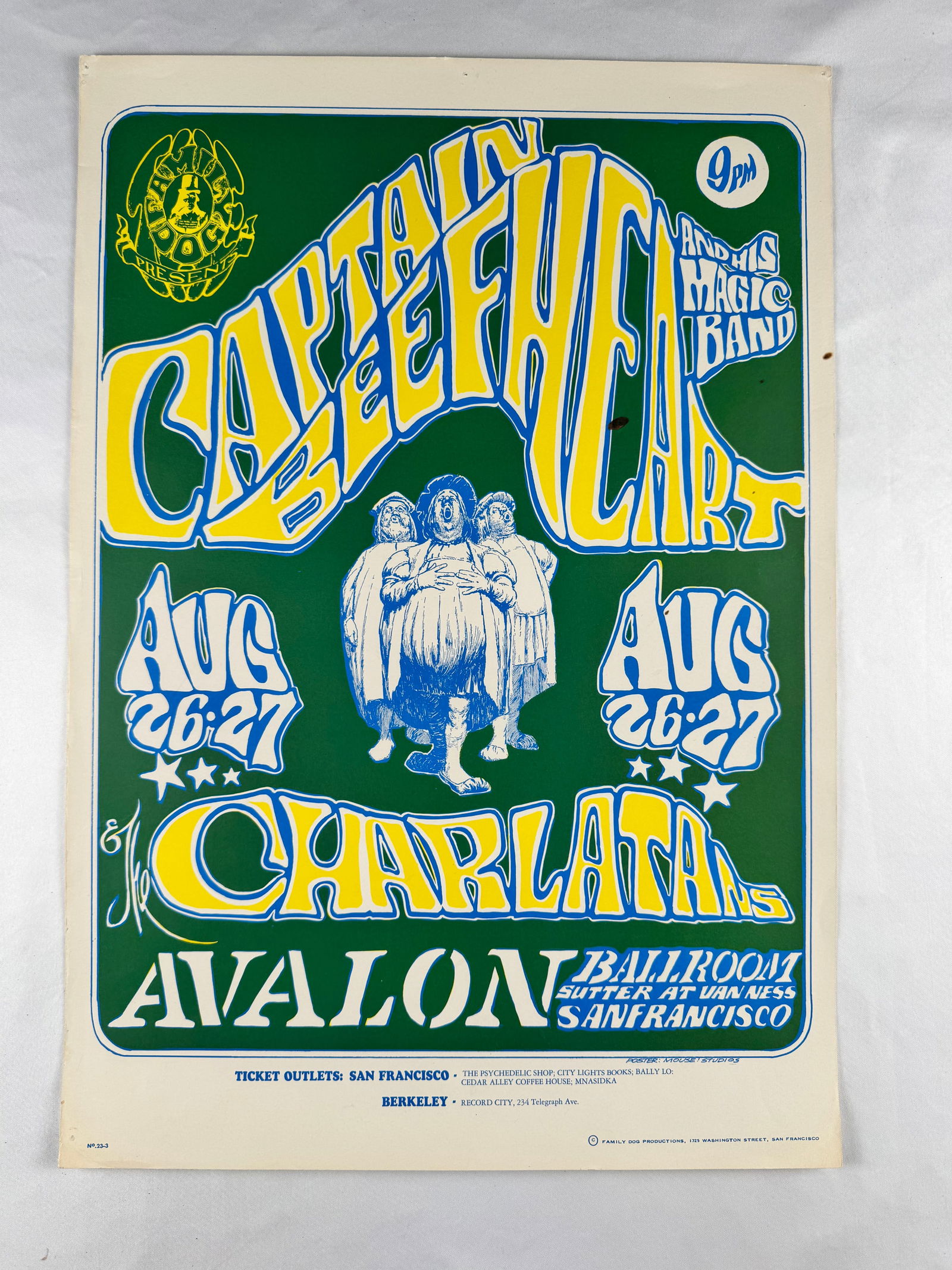 Captain Beefheart and His Magic Band Avalon Ballroom Concert Poster 1966 (1 of 5)