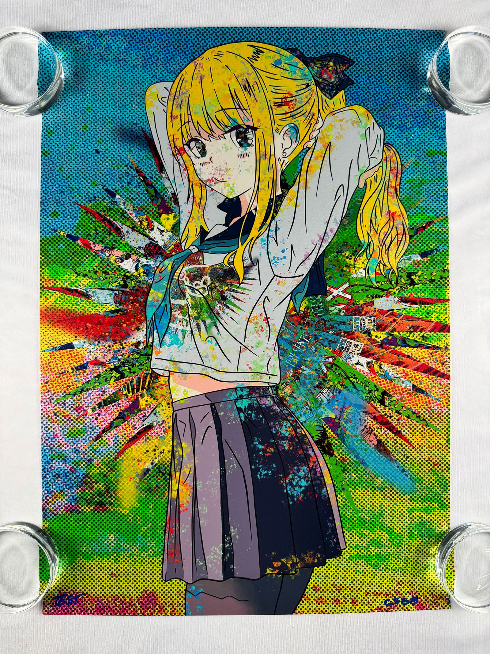 Lucy Heartfilia Fairy Tail Acrylic Panel Artwork 2020: Artwork depicting Lucy Heartfilia from the Fairy Tail anime and manga series. Produced in 2020.