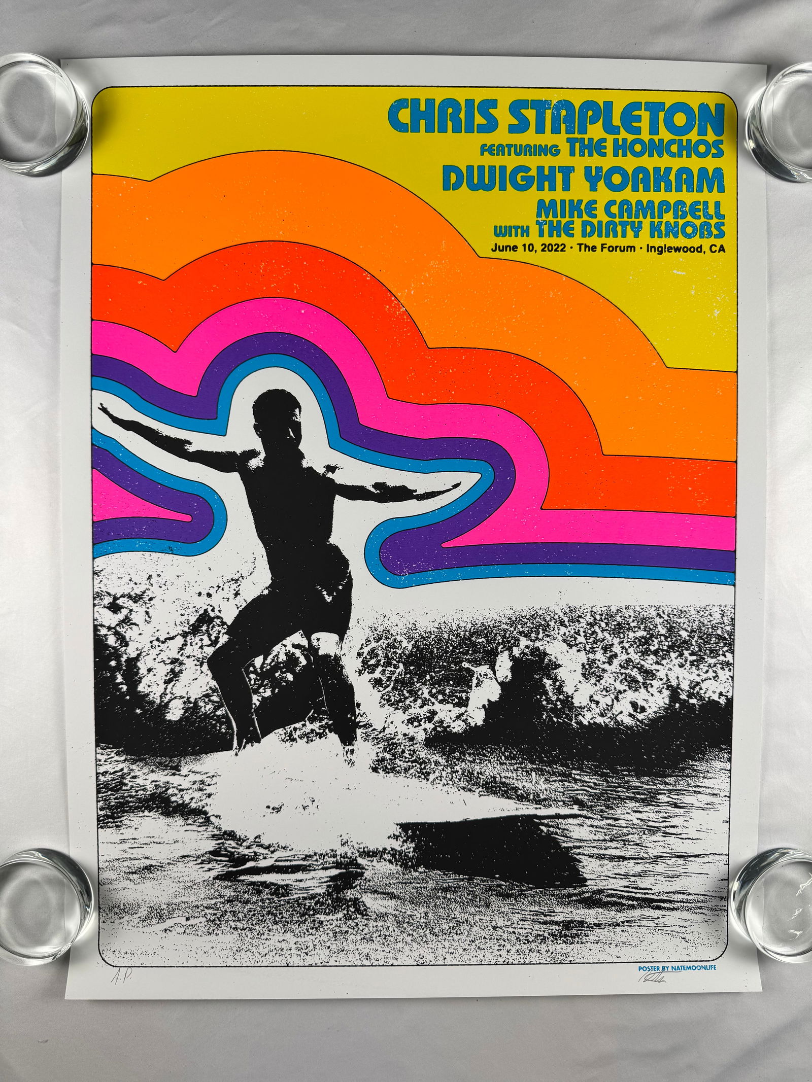 Chris Stapleton Dwight Yoakam Inglewood Concert Poster 2022 (1 of 5)