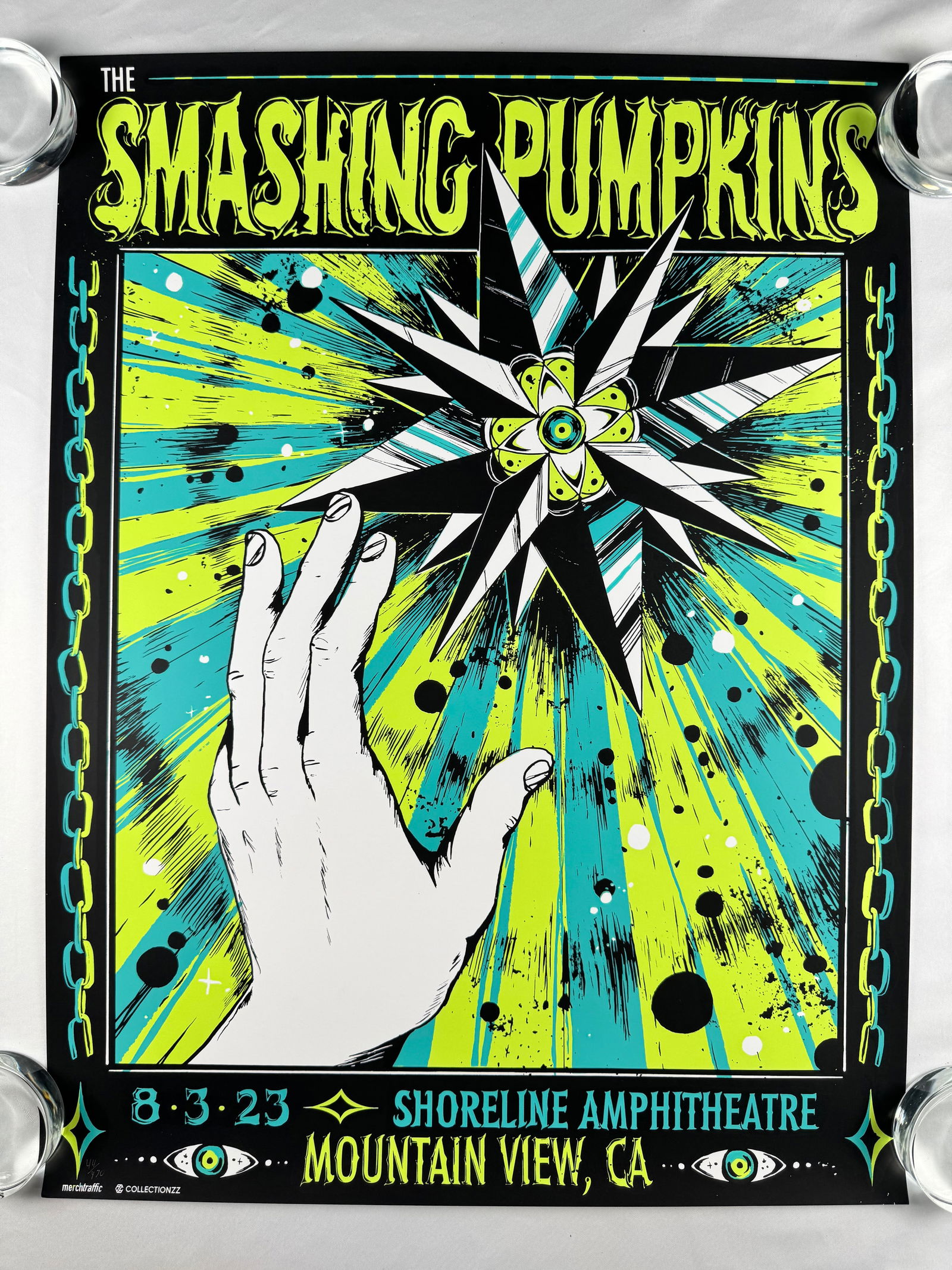 Smashing Pumpkins Shoreline Amphitheatre Concert Poster 2023 (1 of 5)