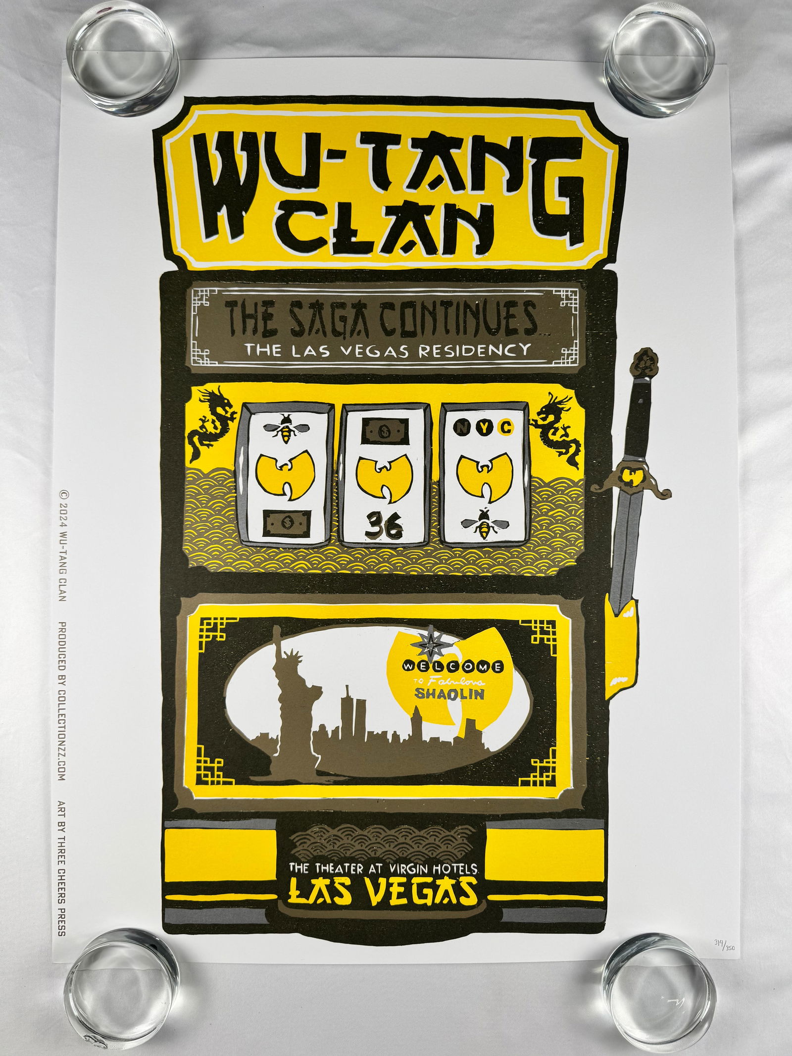 Wu-Tang Clan The Saga Continues Las Vegas Residency Poster 2022 (1 of 5)
